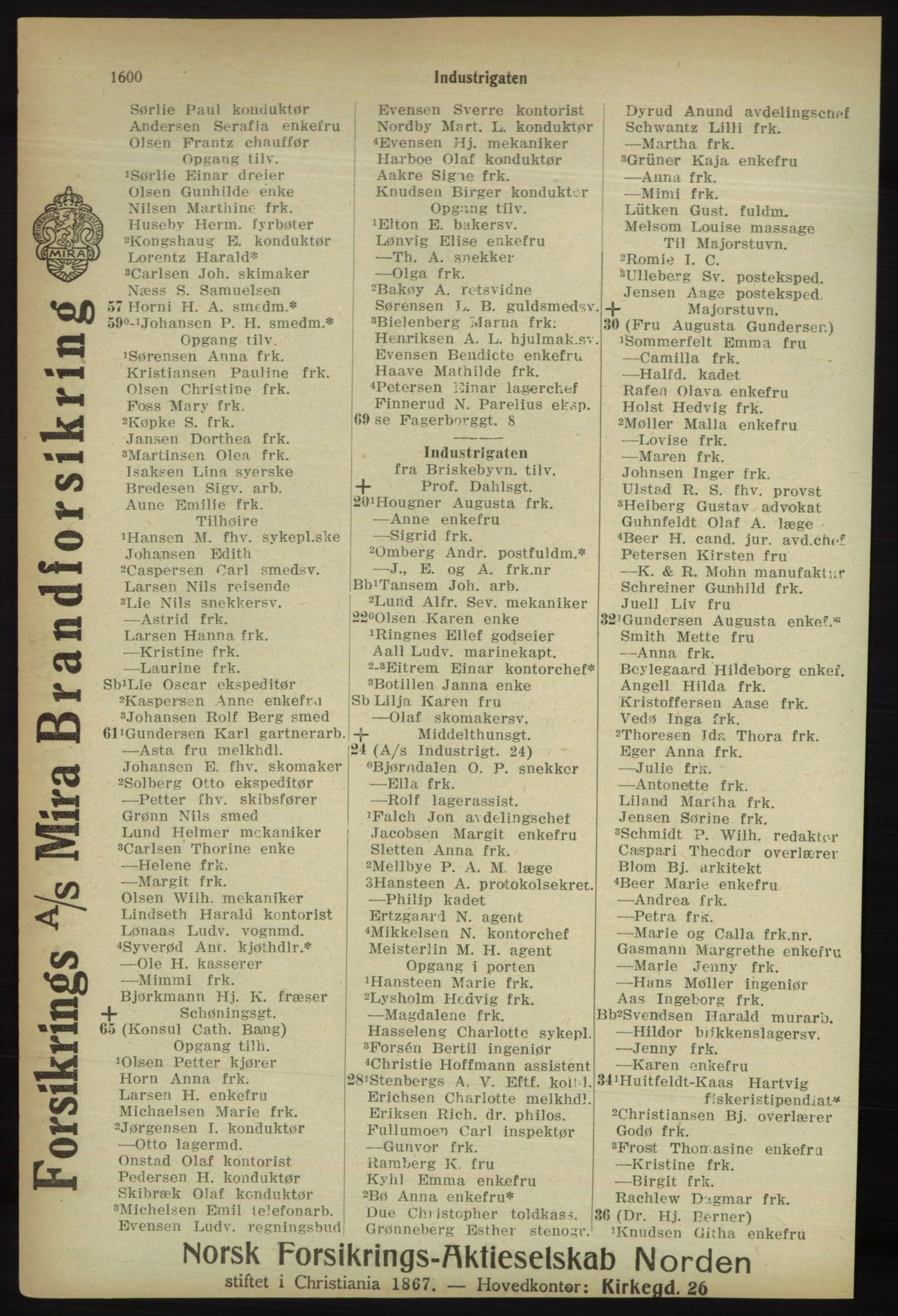 Kristiania/Oslo adressebok, PUBL/-, 1918, p. 1753