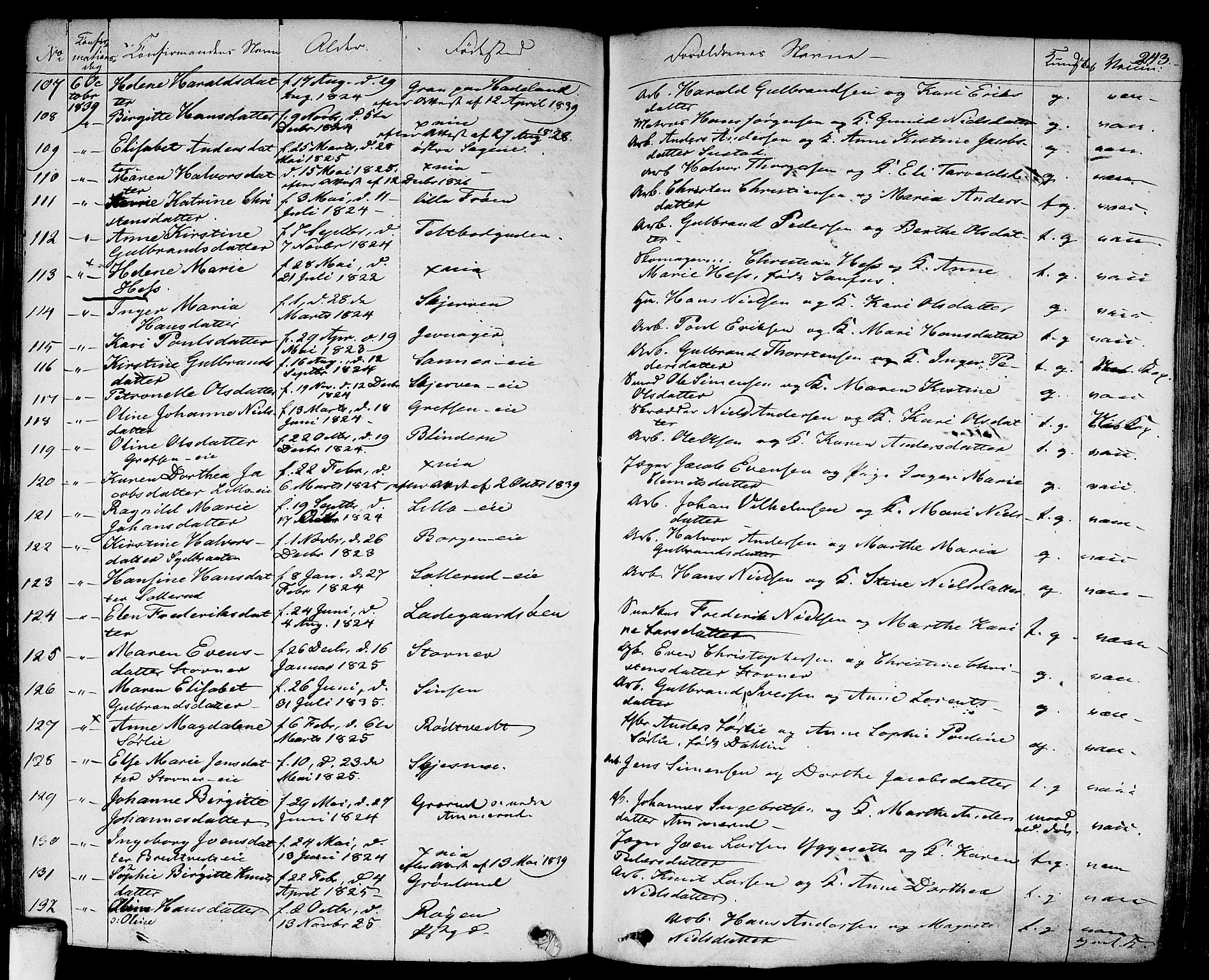 Aker prestekontor kirkebøker, SAO/A-10861/F/L0018: Parish register (official) no. 17, 1829-1852, p. 243