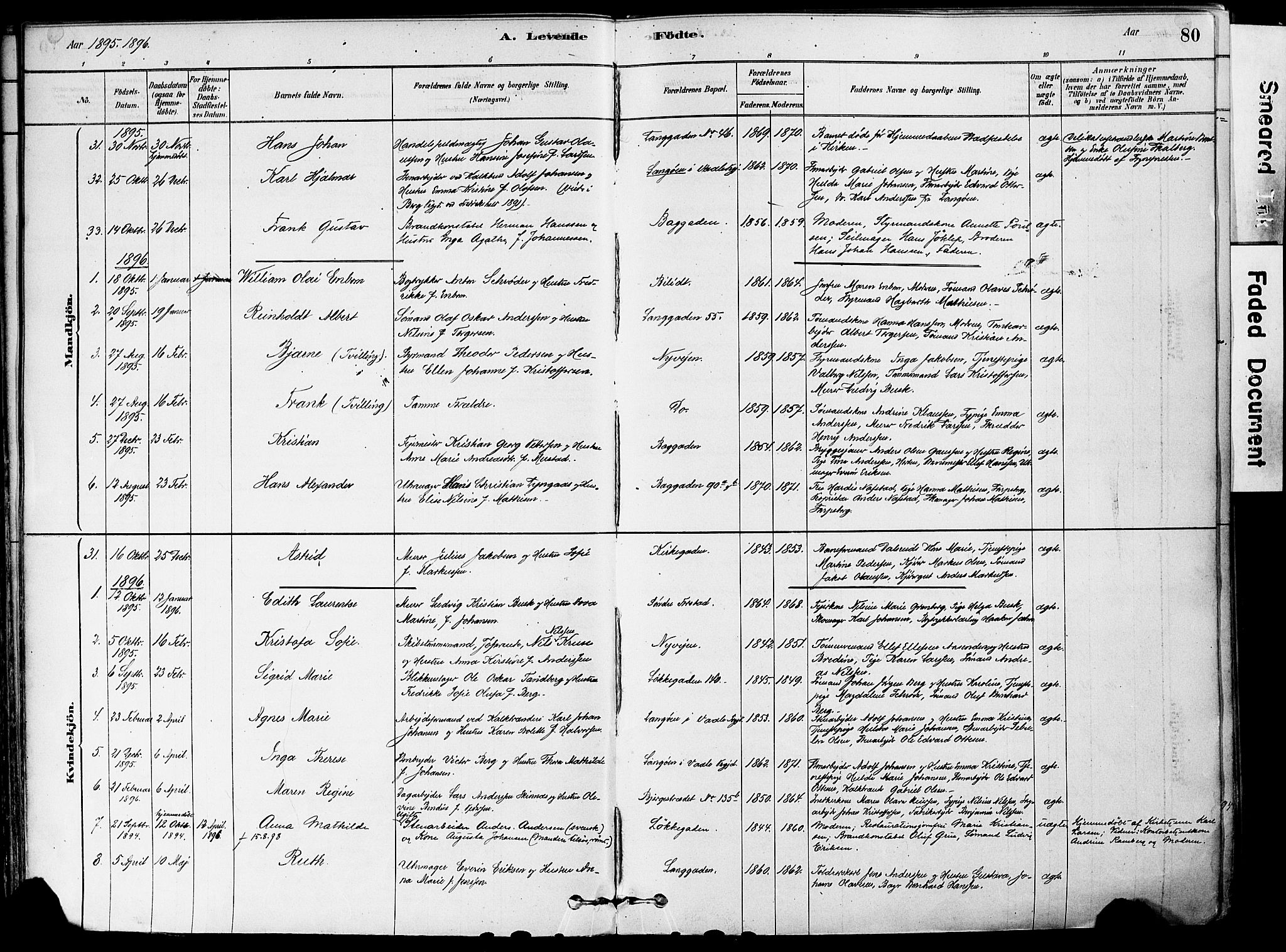 Holmestrand kirkebøker, AV/SAKO-A-346/F/Fa/L0004: Parish register (official) no. 4, 1880-1901, p. 80