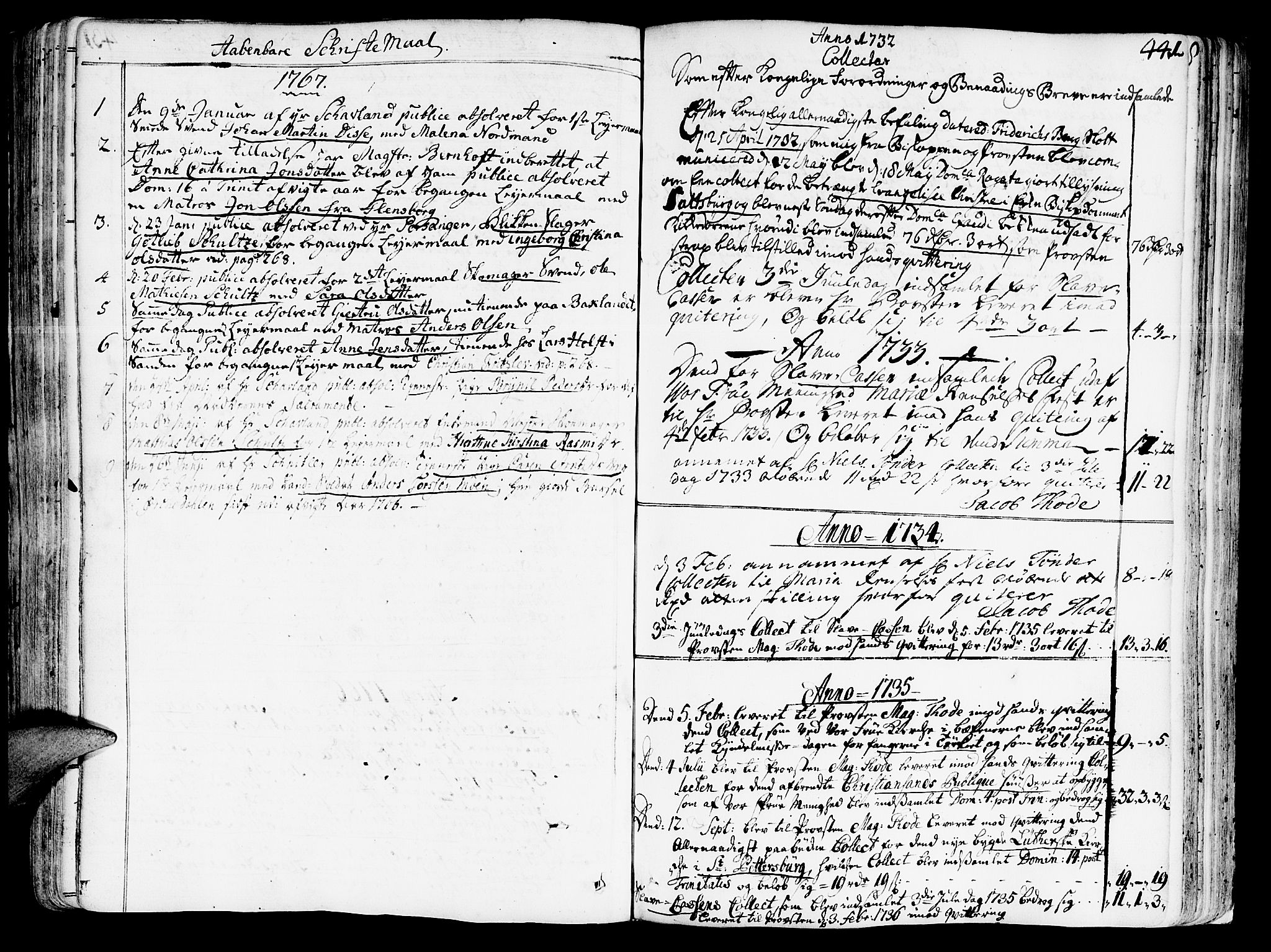 Ministerialprotokoller, klokkerbøker og fødselsregistre - Sør-Trøndelag, SAT/A-1456/602/L0103: Parish register (official) no. 602A01, 1732-1774, p. 441
