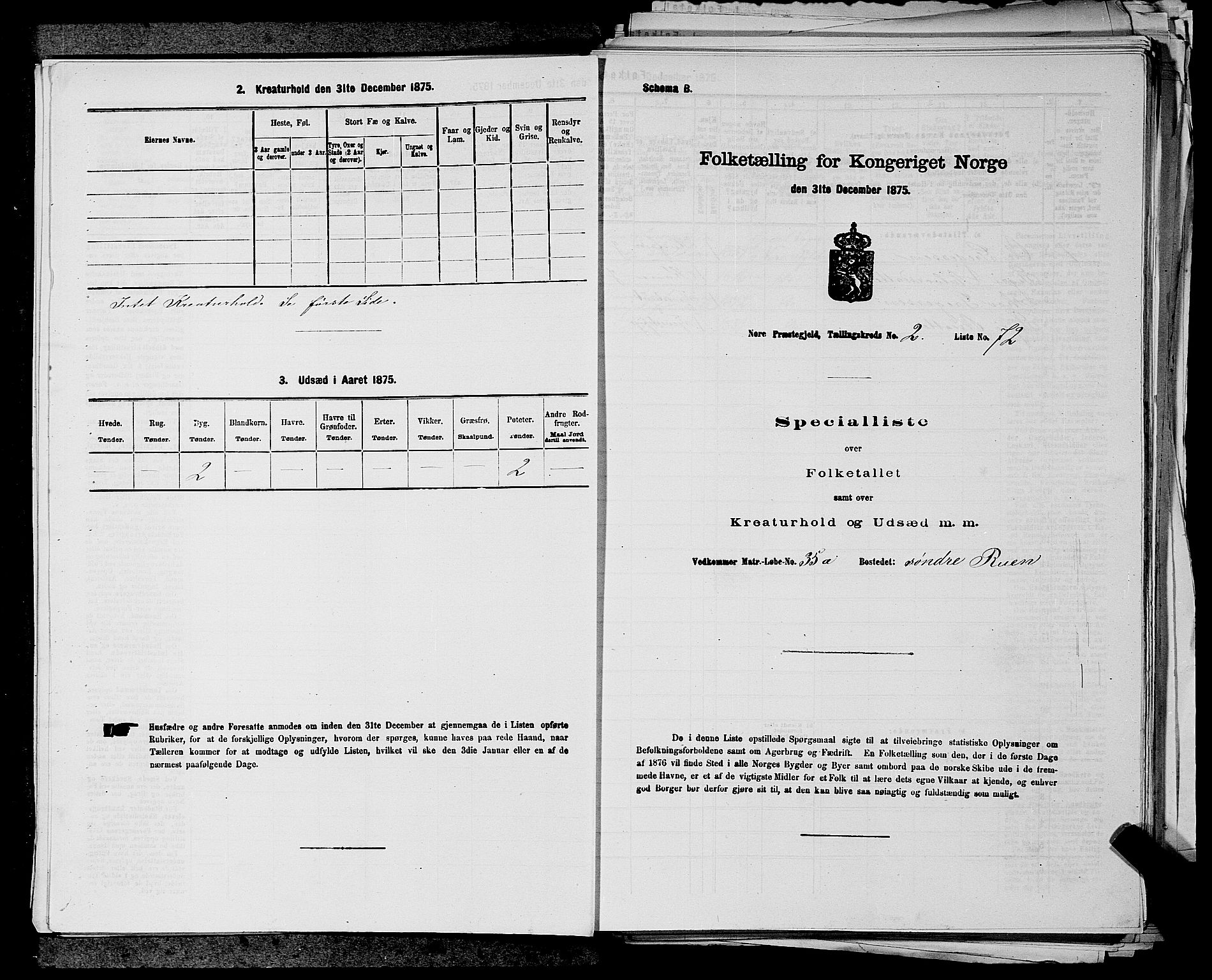 SAKO, 1875 census for 0633P Nore, 1875, p. 183