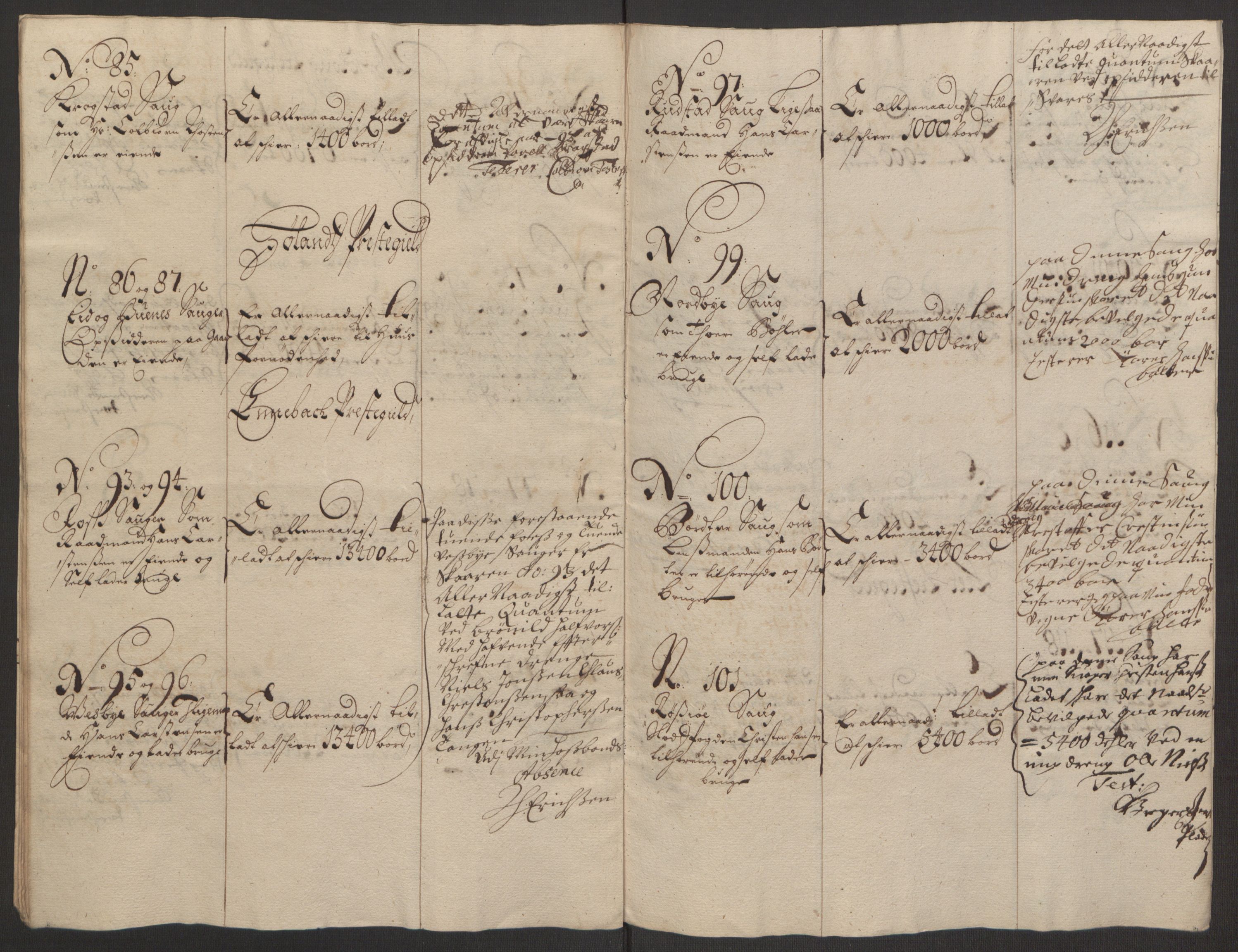 Rentekammeret inntil 1814, Reviderte regnskaper, Fogderegnskap, AV/RA-EA-4092/R11/L0578: Fogderegnskap Nedre Romerike, 1693, p. 186