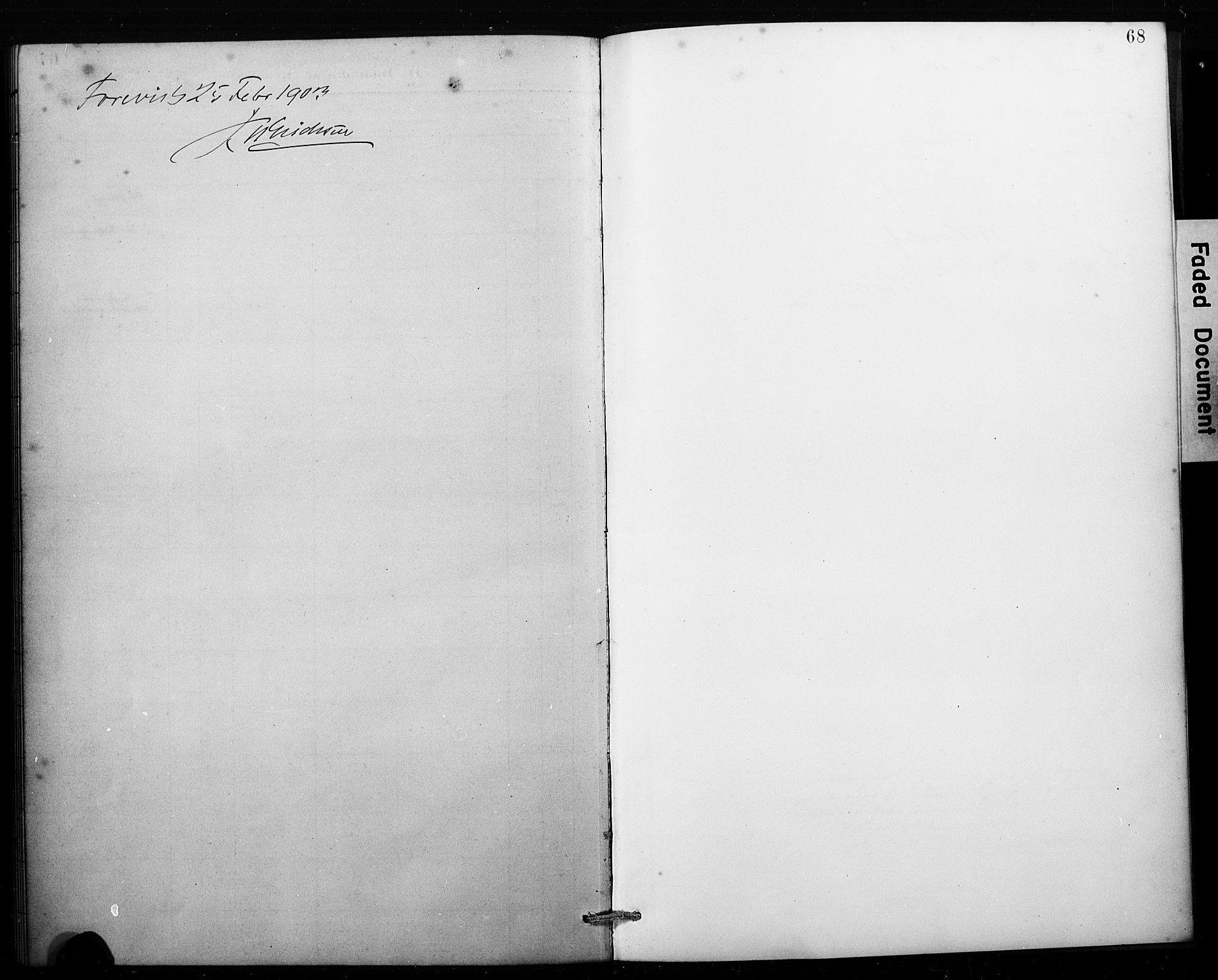 Johanneskirken sokneprestembete, SAB/A-76001/H/Hab: Parish register (copy) no. E 1, 1885-1915, p. 68