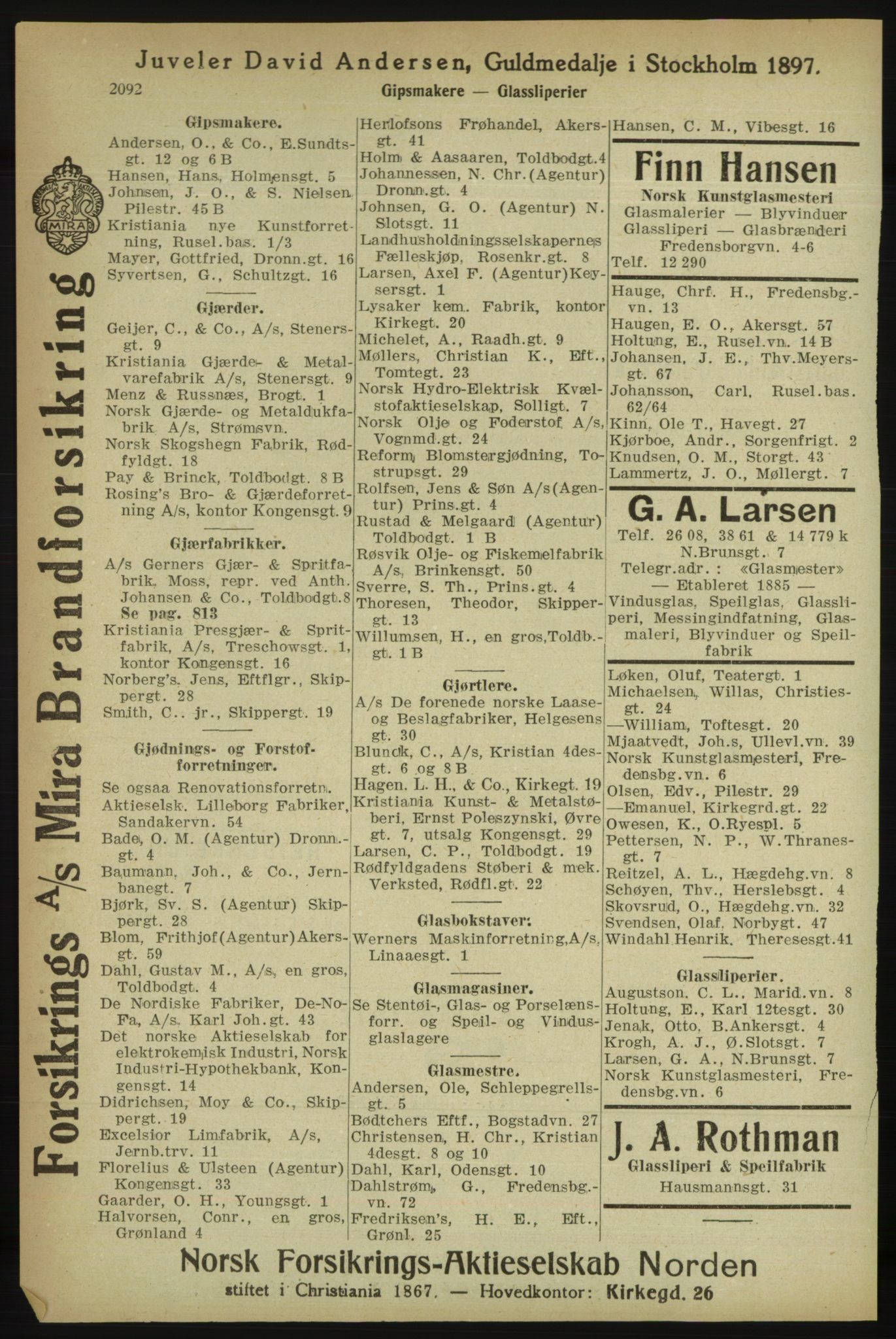 Kristiania/Oslo adressebok, PUBL/-, 1918, p. 2245