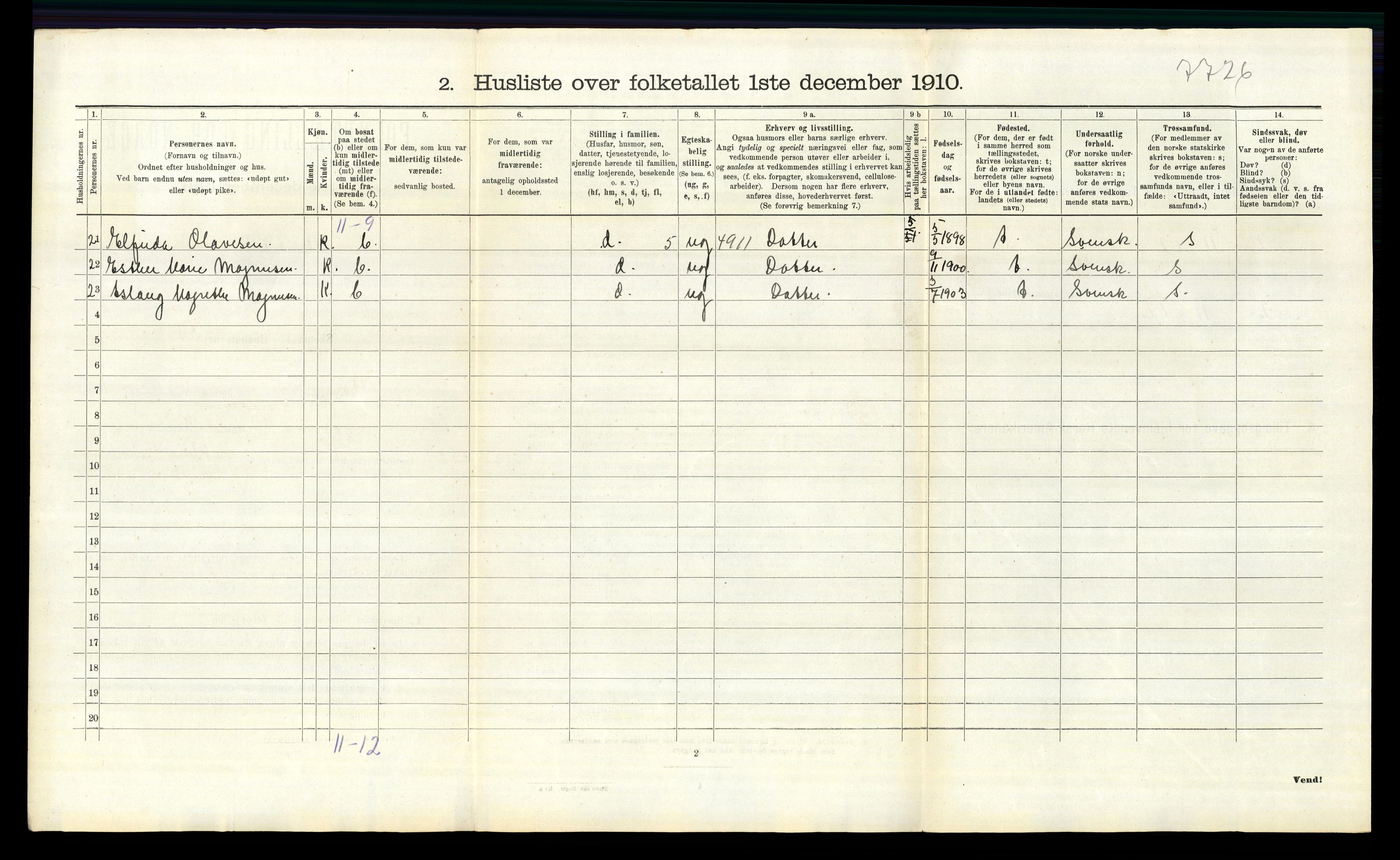 RA, 1910 census for Borge, 1910, p. 171