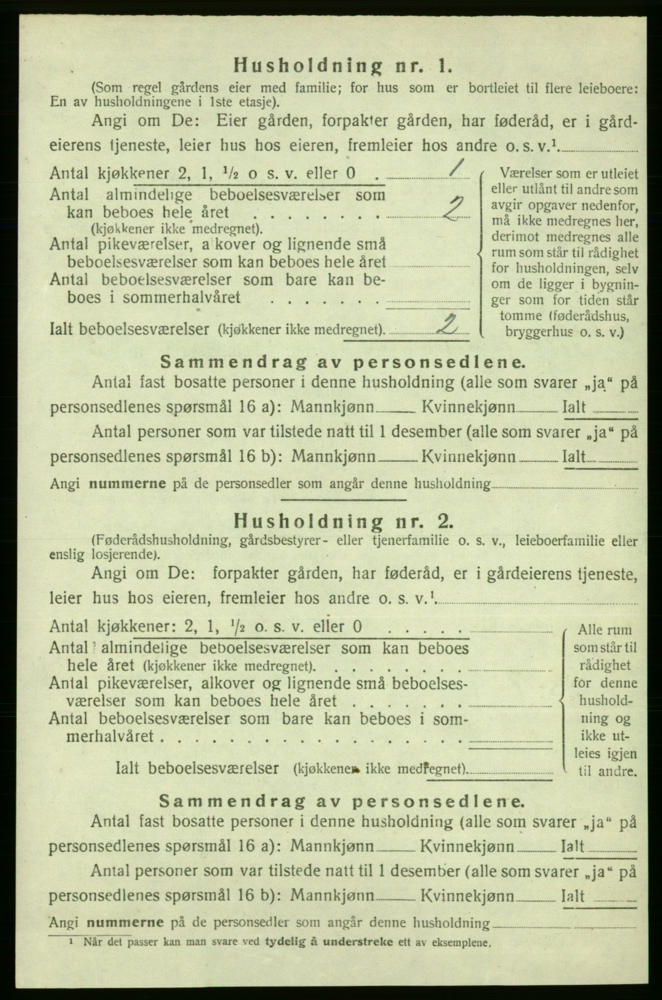 SAB, 1920 census for Strandebarm, 1920, p. 871