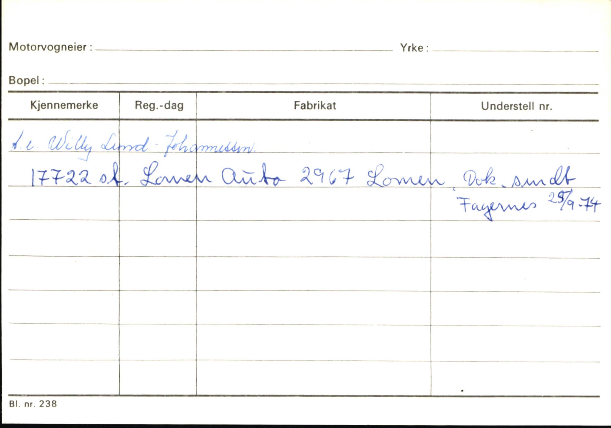 Statens vegvesen, Sogn og Fjordane vegkontor, AV/SAB-A-5301/4/F/L0145: Registerkort Vågsøy S-Å. Årdal I-P, 1945-1975, p. 2381