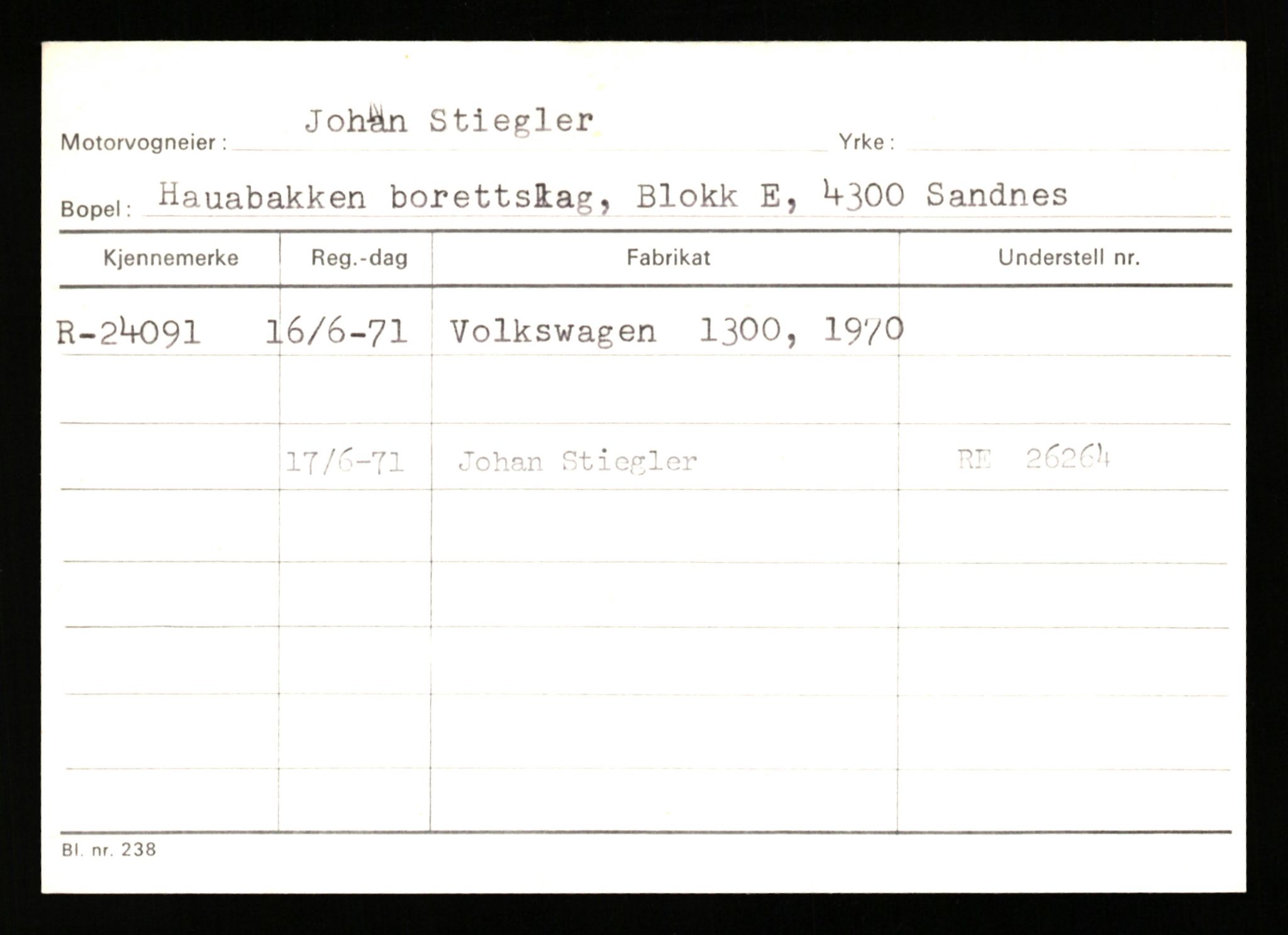 Stavanger trafikkstasjon, AV/SAST-A-101942/0/G/L0005: Registreringsnummer: 23000 - 34245, 1930-1971, p. 279