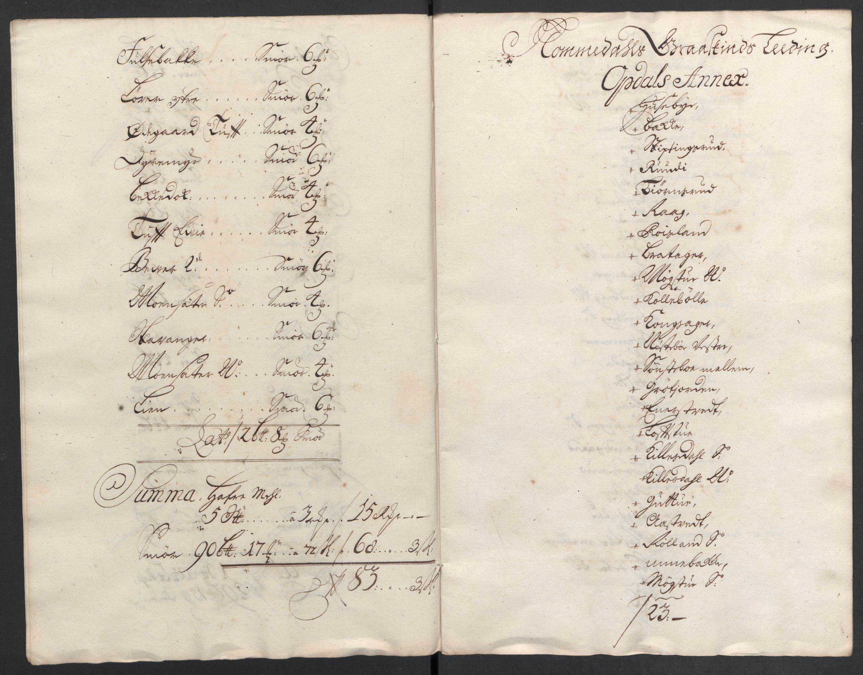 Rentekammeret inntil 1814, Reviderte regnskaper, Fogderegnskap, RA/EA-4092/R24/L1582: Fogderegnskap Numedal og Sandsvær, 1704, p. 36