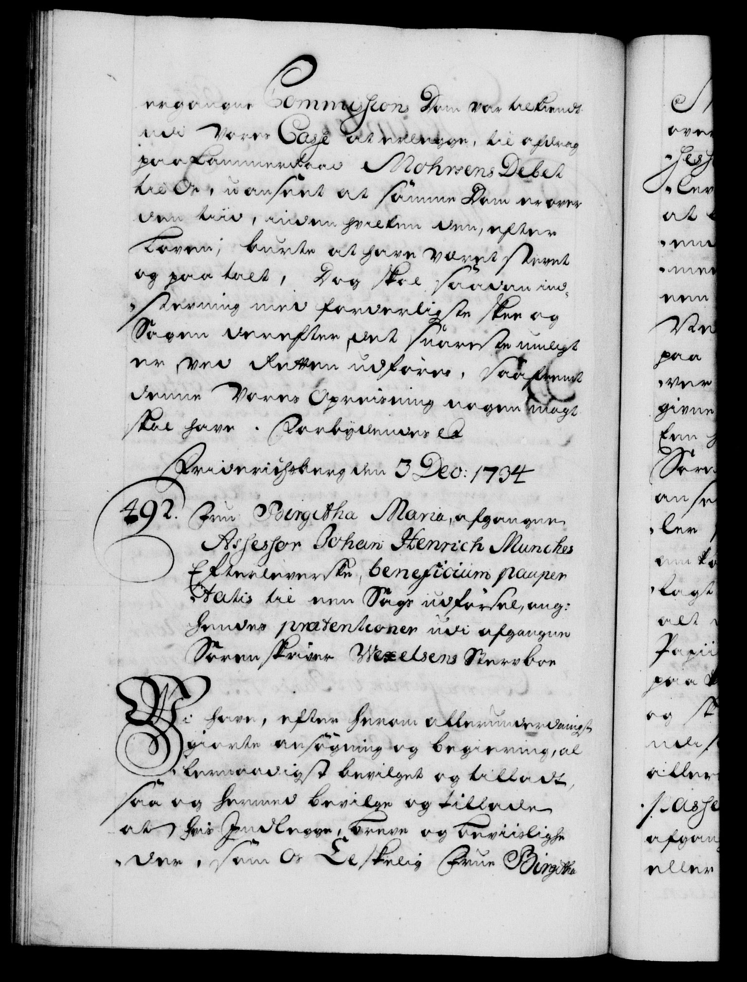 Danske Kanselli 1572-1799, AV/RA-EA-3023/F/Fc/Fca/Fcaa/L0028: Norske registre, 1733-1734, p. 674b