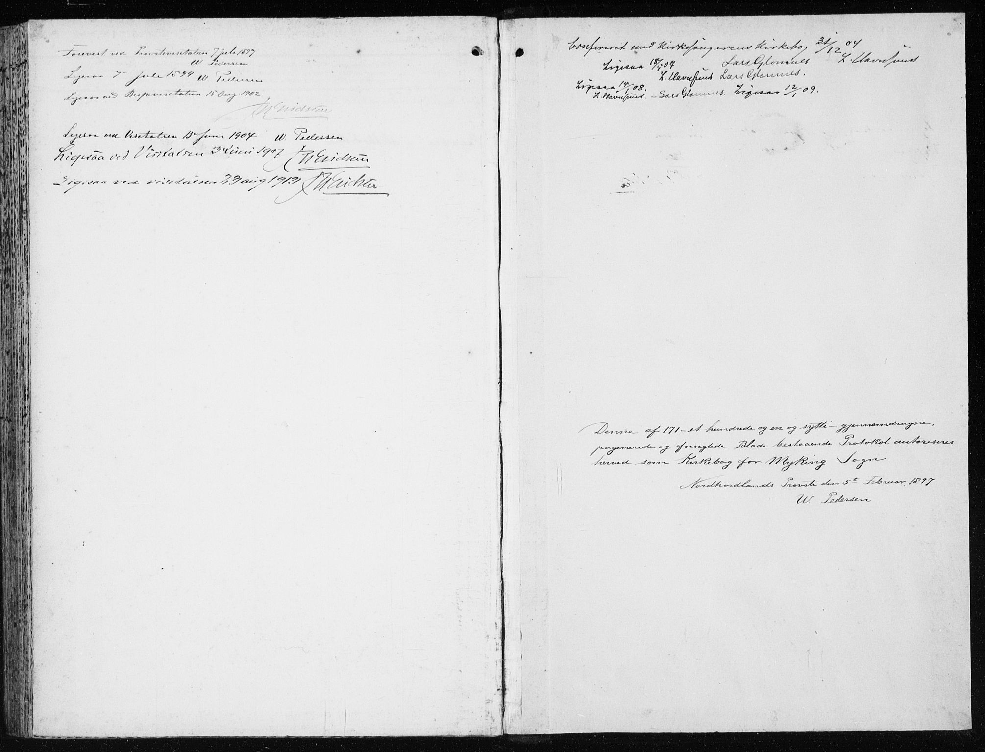 Lindås Sokneprestembete, SAB/A-76701/H/Haa: Parish register (official) no. F  2, 1897-1909