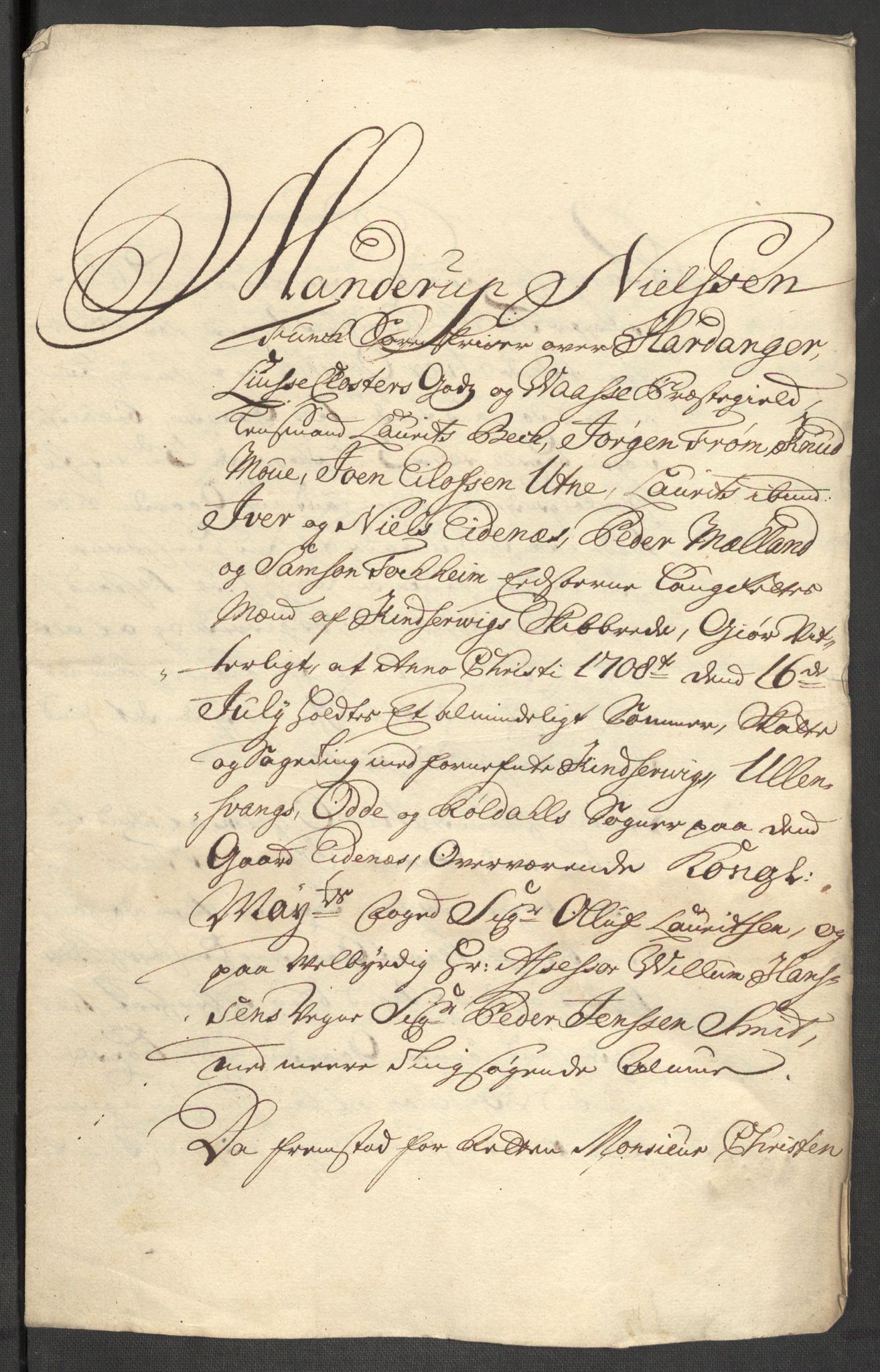 Rentekammeret inntil 1814, Reviderte regnskaper, Fogderegnskap, AV/RA-EA-4092/R48/L2978: Fogderegnskap Sunnhordland og Hardanger, 1699, p. 595