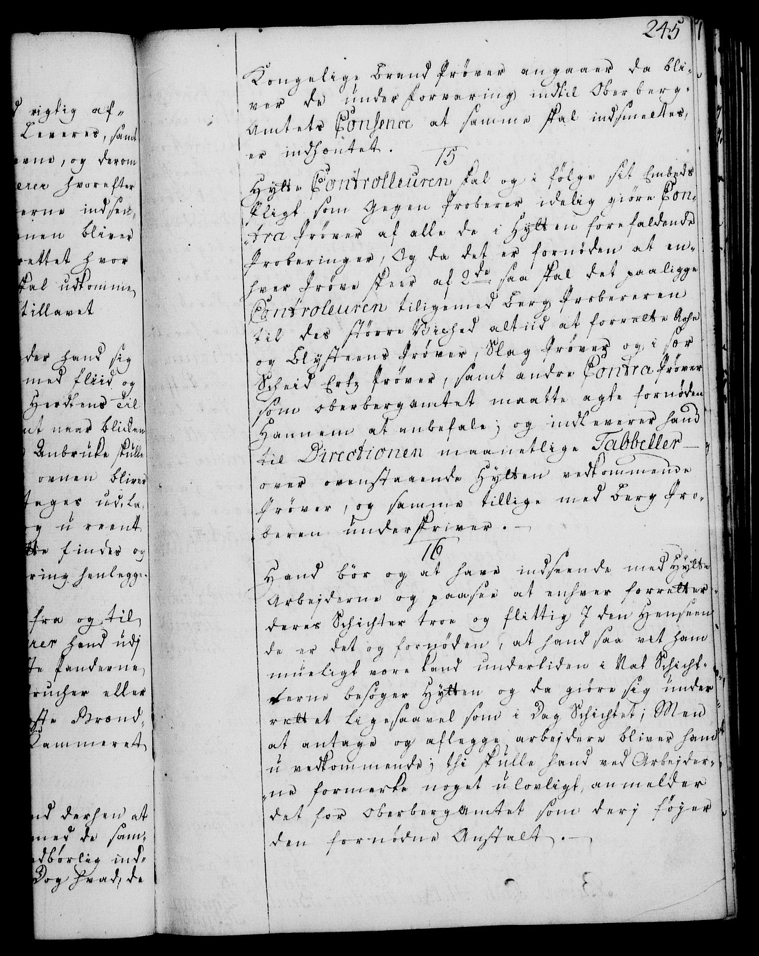 Rentekammeret, Kammerkanselliet, RA/EA-3111/G/Gg/Ggi/L0003: Norsk instruksjonsprotokoll med register (merket RK 53.36), 1751-1775, p. 245