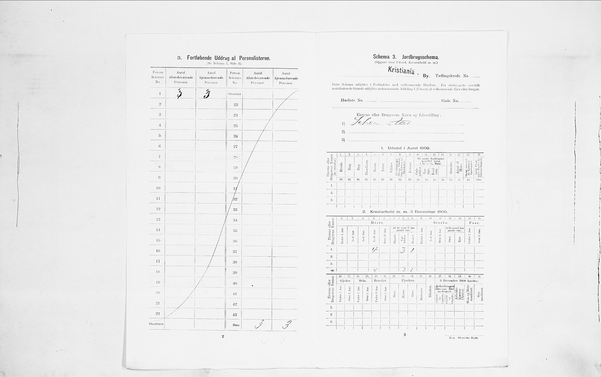 SAO, 1900 census for Kristiania, 1900, p. 102323