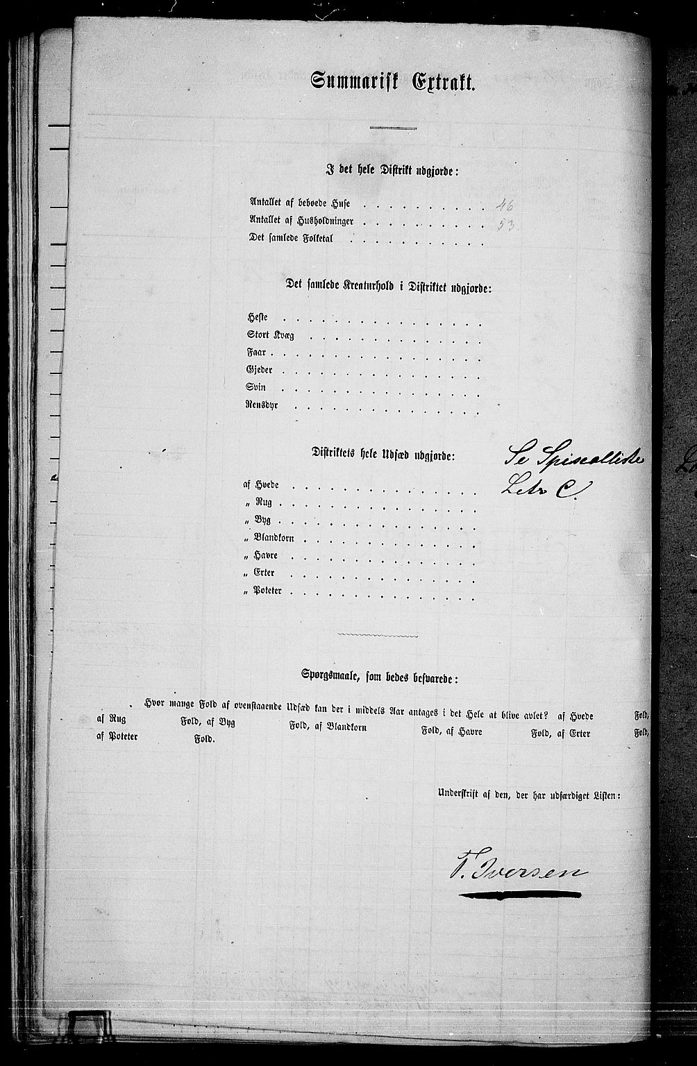 RA, 1865 census for Aurskog, 1865, p. 131