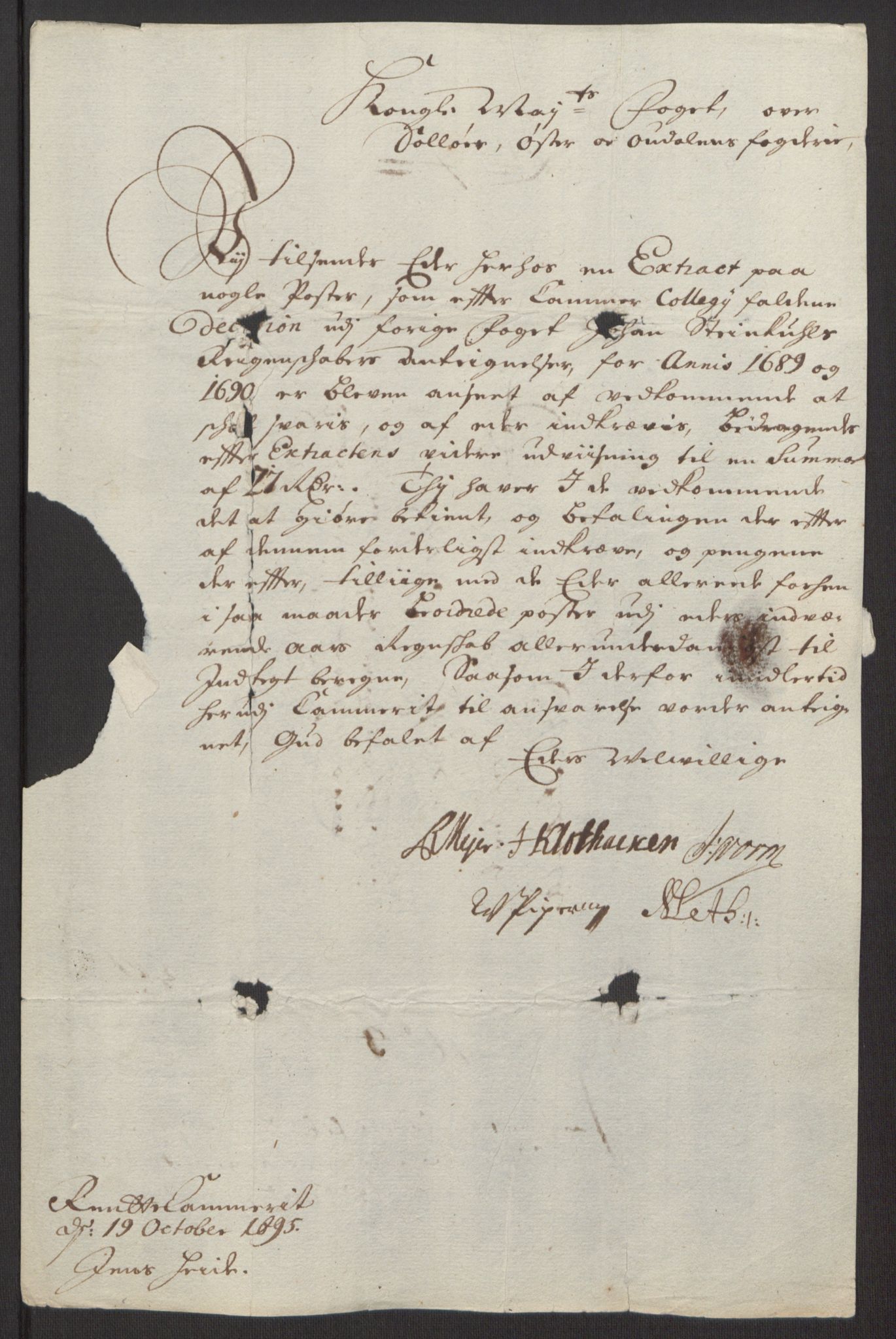 Rentekammeret inntil 1814, Reviderte regnskaper, Fogderegnskap, AV/RA-EA-4092/R13/L0833: Fogderegnskap Solør, Odal og Østerdal, 1695, p. 35