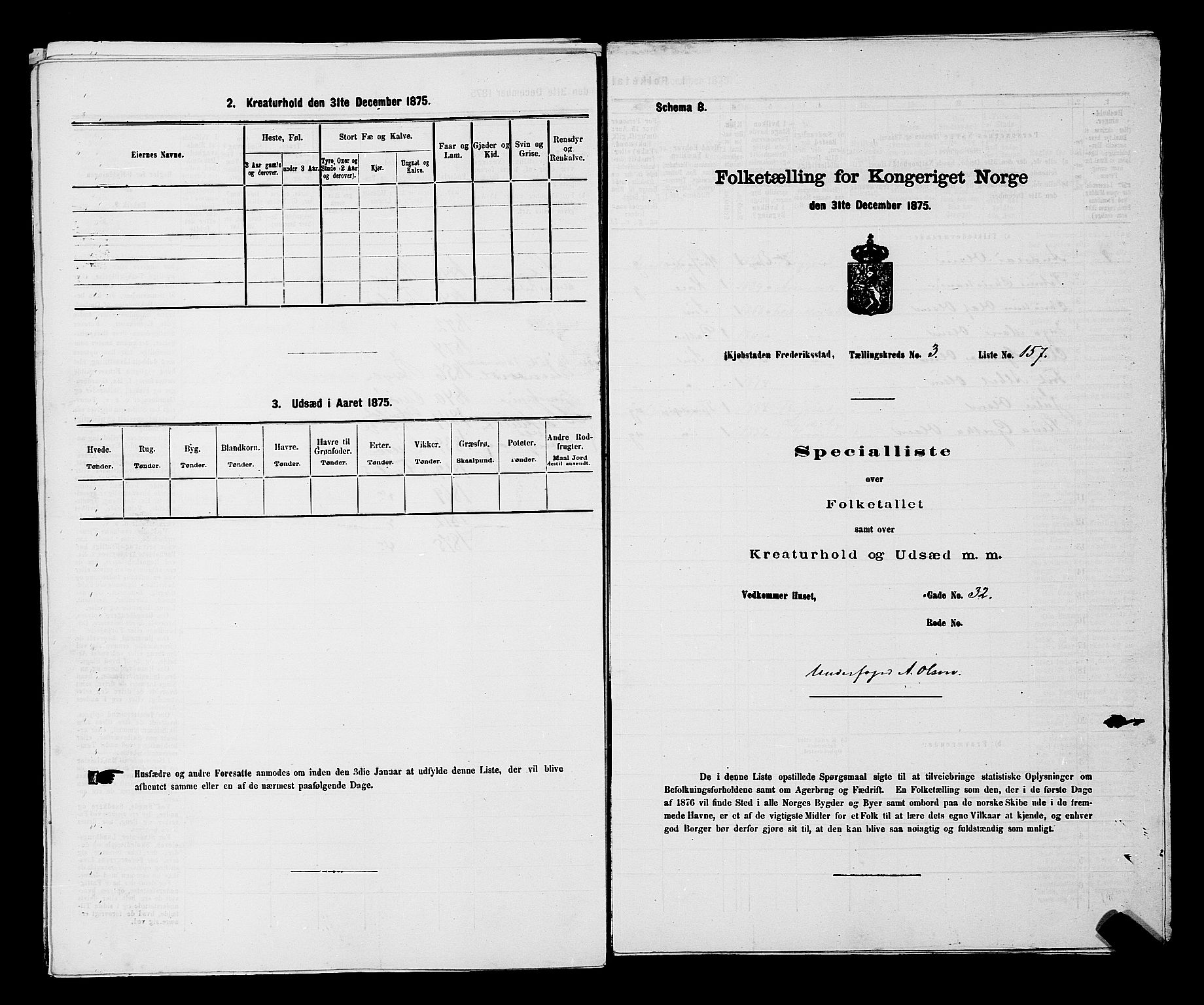 RA, 1875 census for 0103B Fredrikstad/Fredrikstad, 1875, p. 491