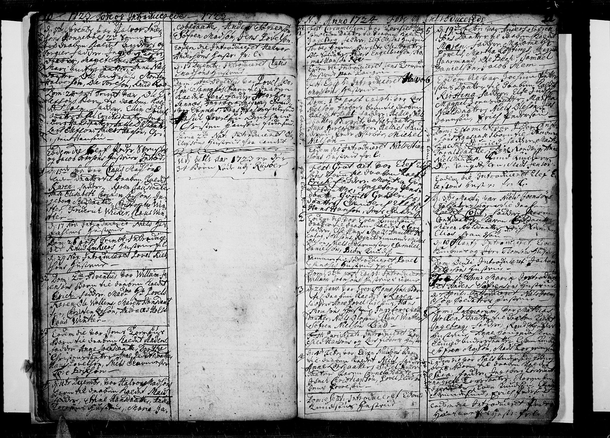 Risør sokneprestkontor, AV/SAK-1111-0035/F/Fb/L0001: Parish register (copy) no. B 1, 1716-1747, p. 10-11