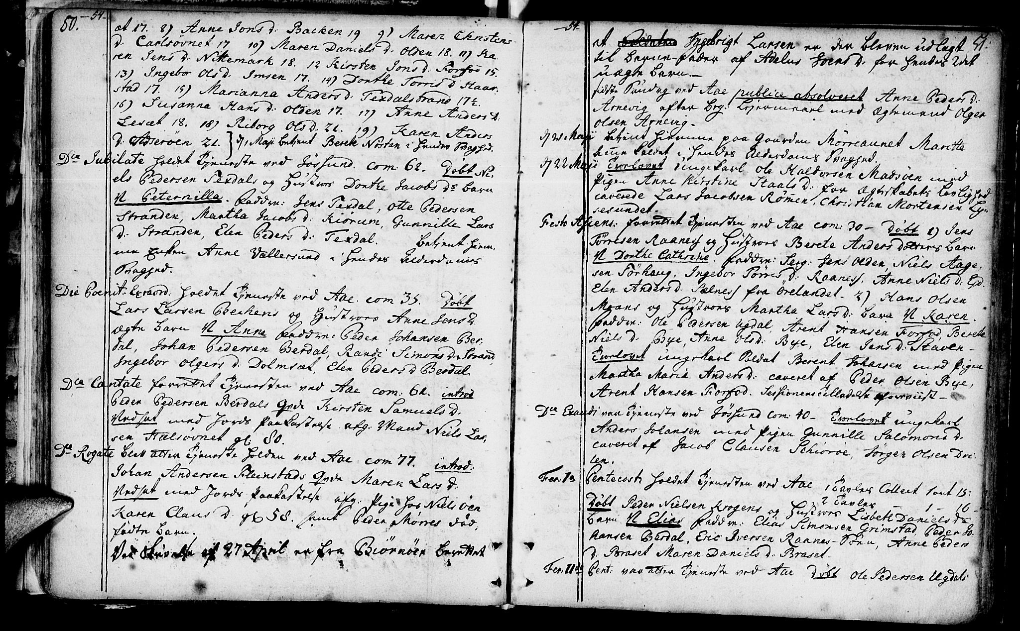 Ministerialprotokoller, klokkerbøker og fødselsregistre - Sør-Trøndelag, AV/SAT-A-1456/655/L0672: Parish register (official) no. 655A01, 1750-1779, p. 50-51
