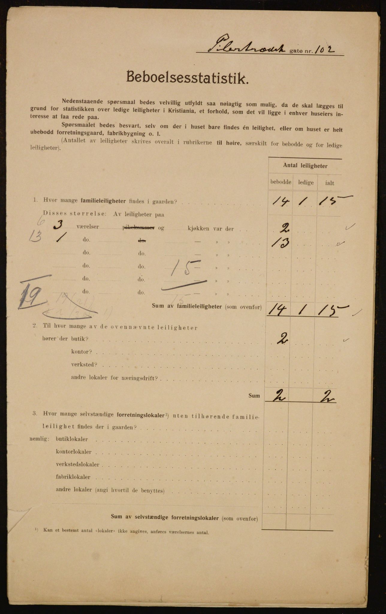 OBA, Municipal Census 1910 for Kristiania, 1910, p. 76950