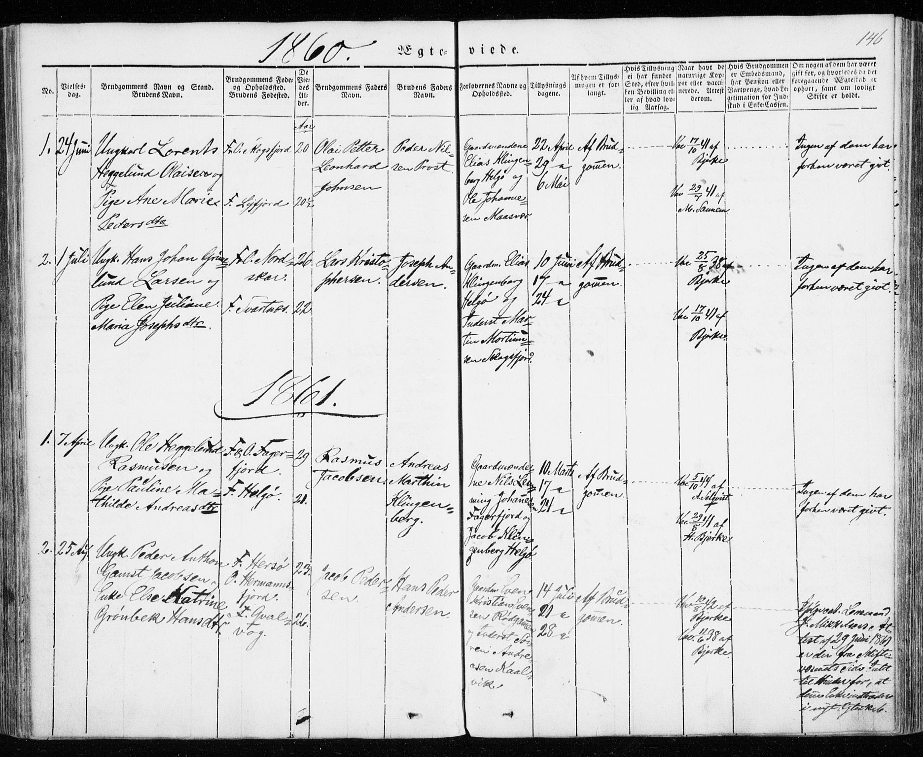 Karlsøy sokneprestembete, SATØ/S-1299/H/Ha/Haa/L0009kirke: Parish register (official) no. 9, 1838-1867, p. 146