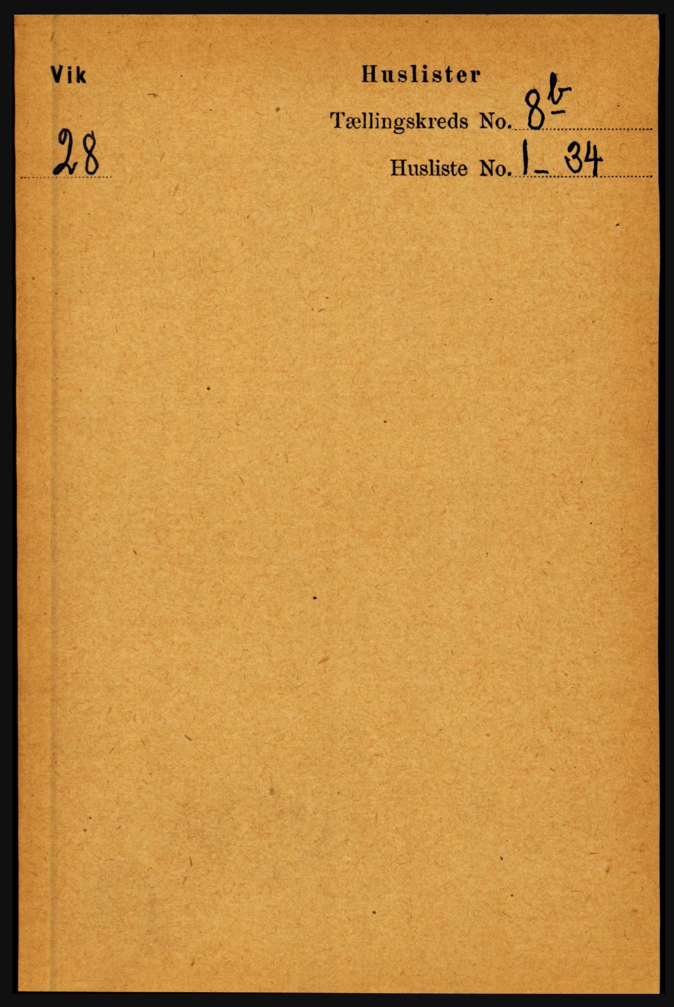 RA, 1891 census for 1417 Vik, 1891, p. 3660