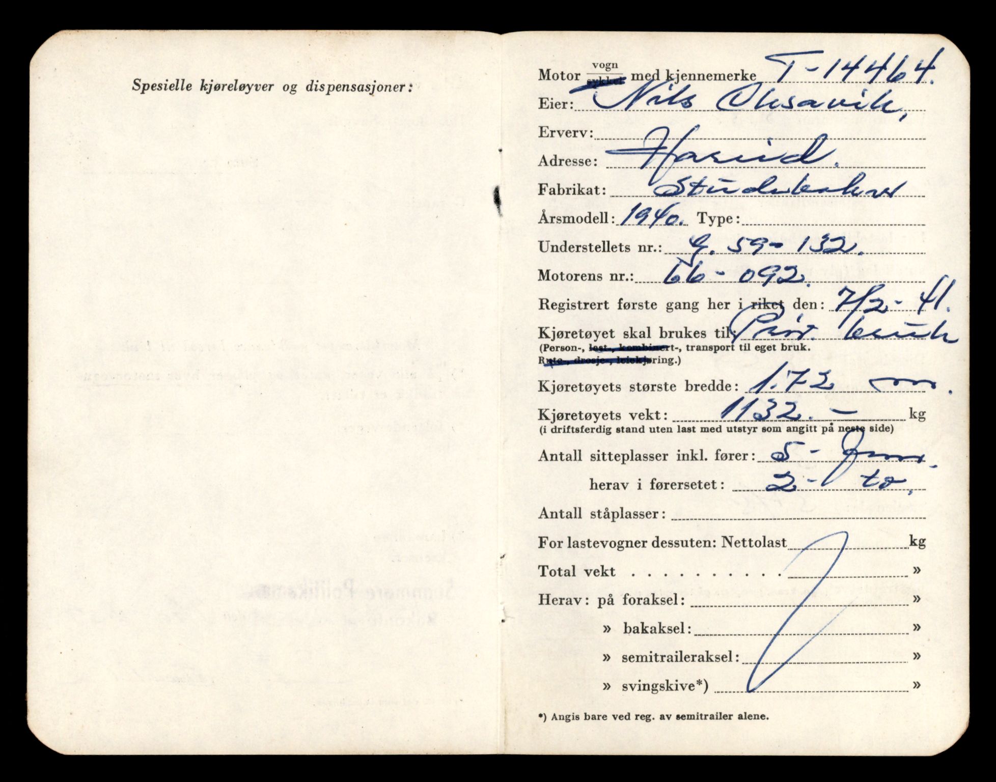 Møre og Romsdal vegkontor - Ålesund trafikkstasjon, AV/SAT-A-4099/F/Fe/L0046: Registreringskort for kjøretøy T 14445 - T 14579, 1927-1998