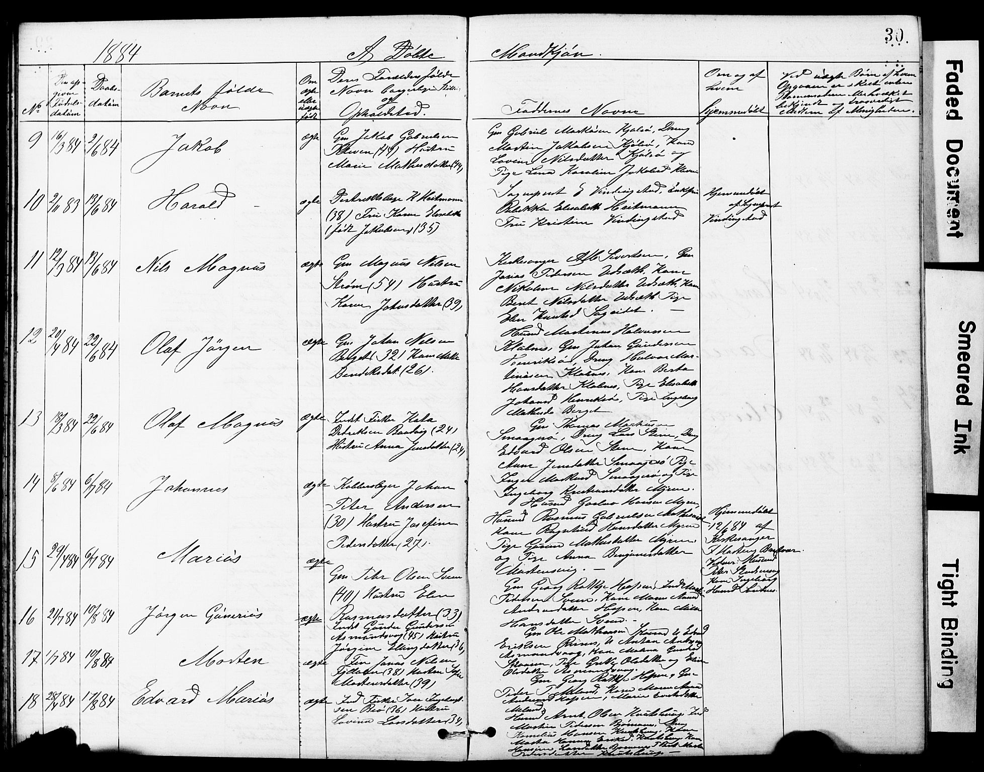 Ministerialprotokoller, klokkerbøker og fødselsregistre - Sør-Trøndelag, AV/SAT-A-1456/634/L0541: Parish register (copy) no. 634C03, 1874-1891, p. 30