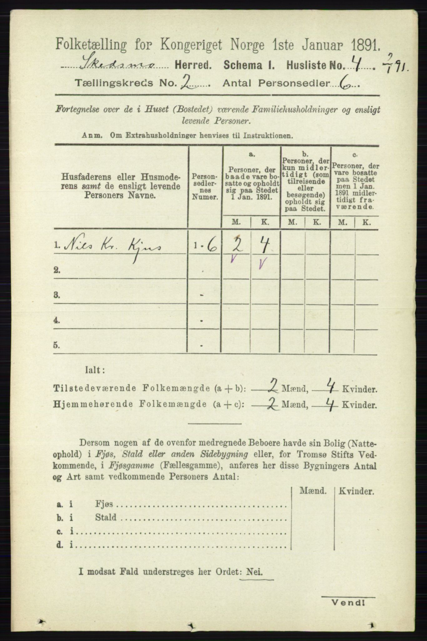 RA, 1891 census for 0231 Skedsmo, 1891, p. 513