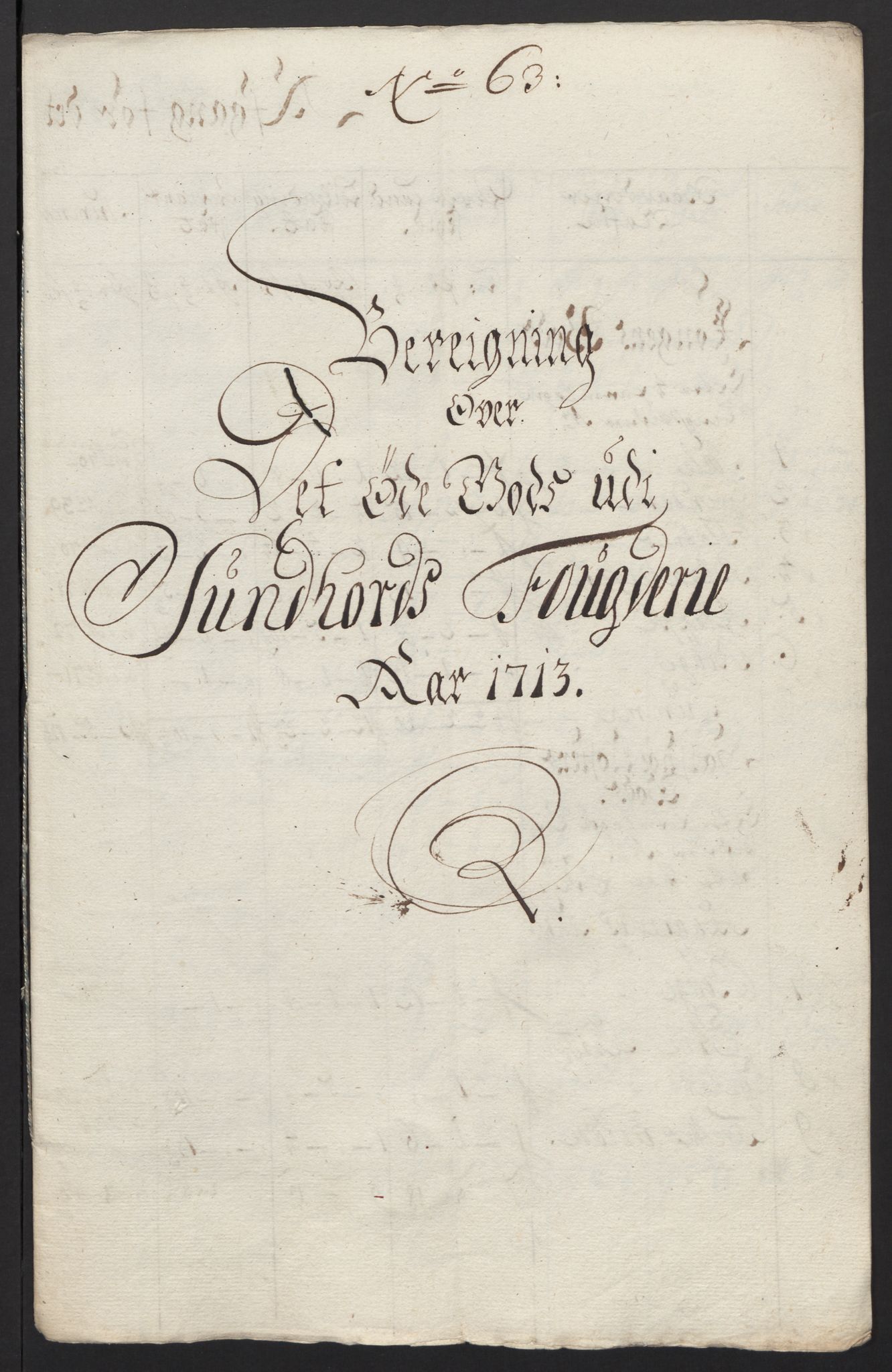 Rentekammeret inntil 1814, Reviderte regnskaper, Fogderegnskap, AV/RA-EA-4092/R48/L2989: Fogderegnskap Sunnhordland og Hardanger, 1713, p. 378