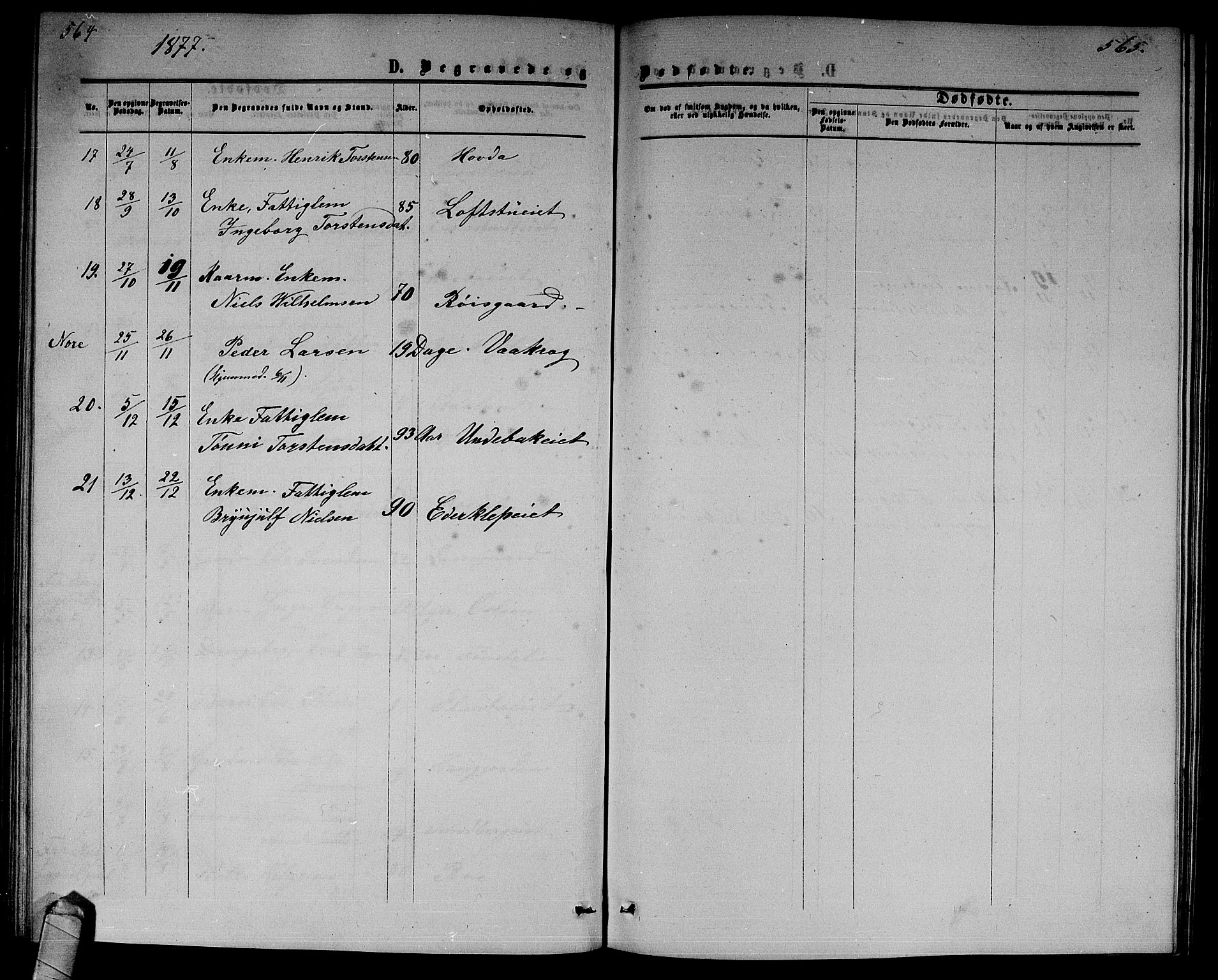 Nore kirkebøker, AV/SAKO-A-238/G/Gb/L0001: Parish register (copy) no. II 1, 1862-1877, p. 564-565