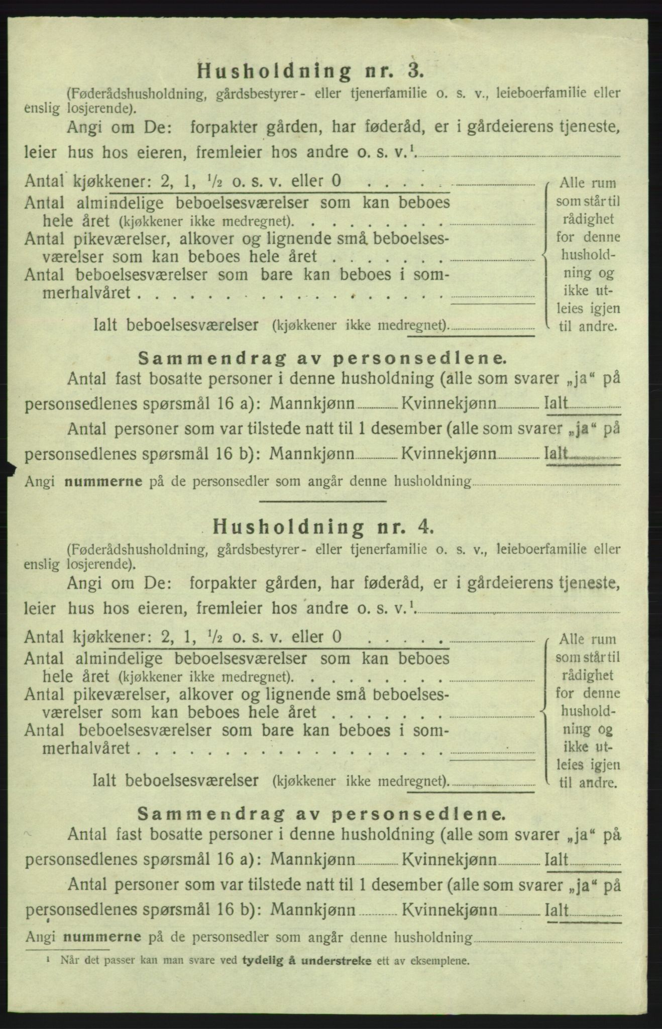 SAB, 1920 census for Kvinnherad, 1920, p. 986