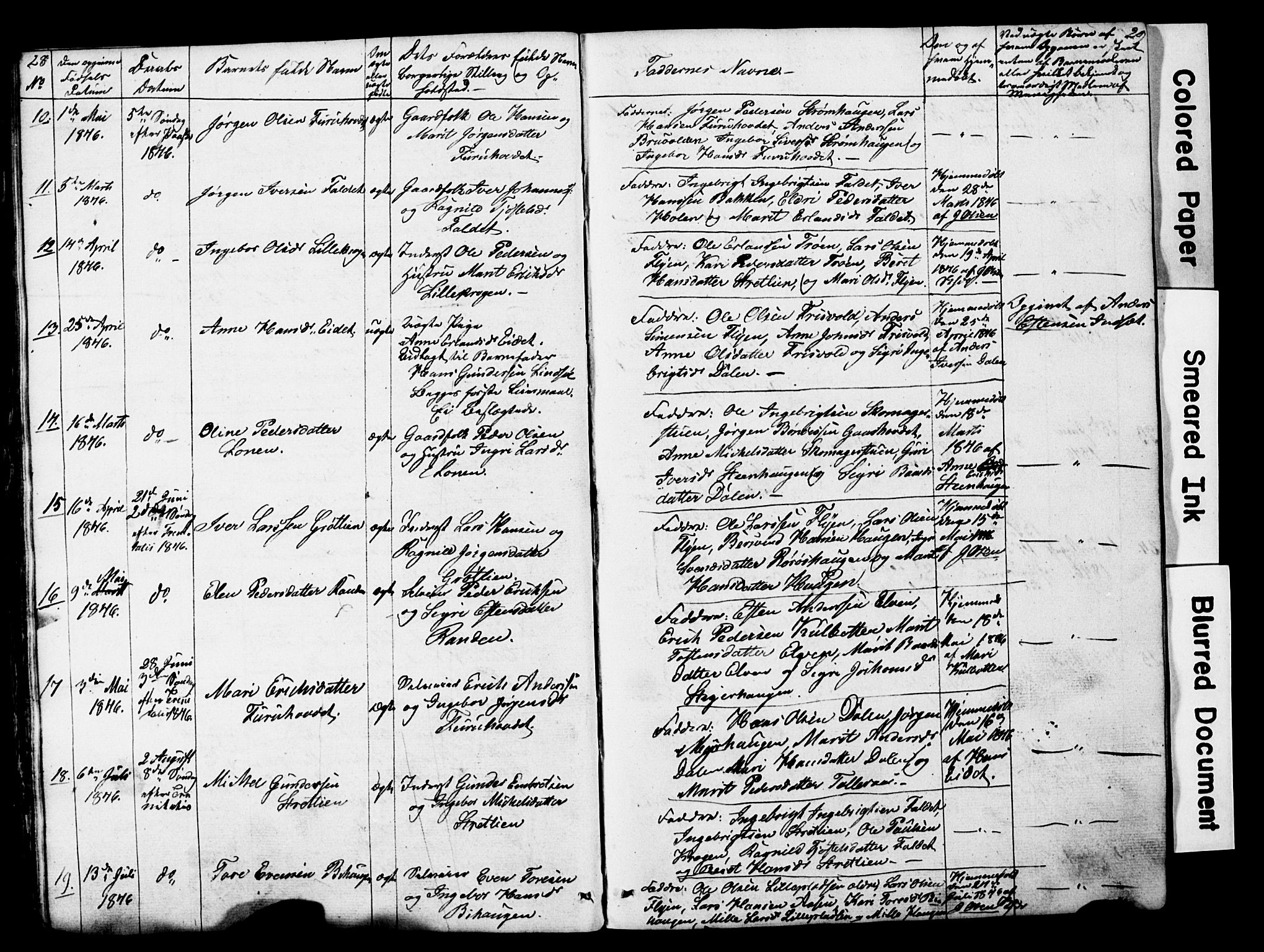 Lesja prestekontor, AV/SAH-PREST-068/H/Ha/Hab/L0014: Parish register (copy) no. 14, 1842-1856, p. 28-29