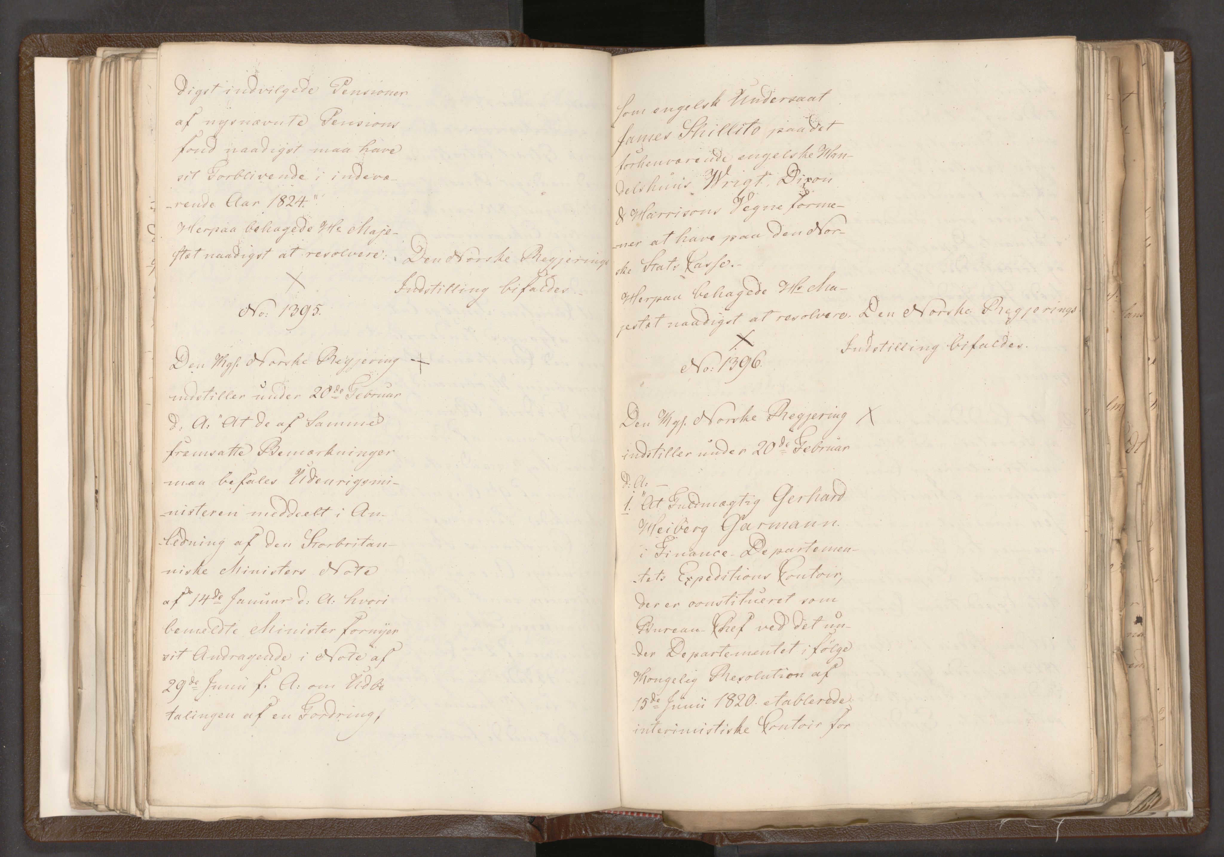 Statsrådssekretariatet, AV/RA-S-1001/A/Ab/L0018: Kgl. res. nr. 1112-1753, 1. halvår, 1824