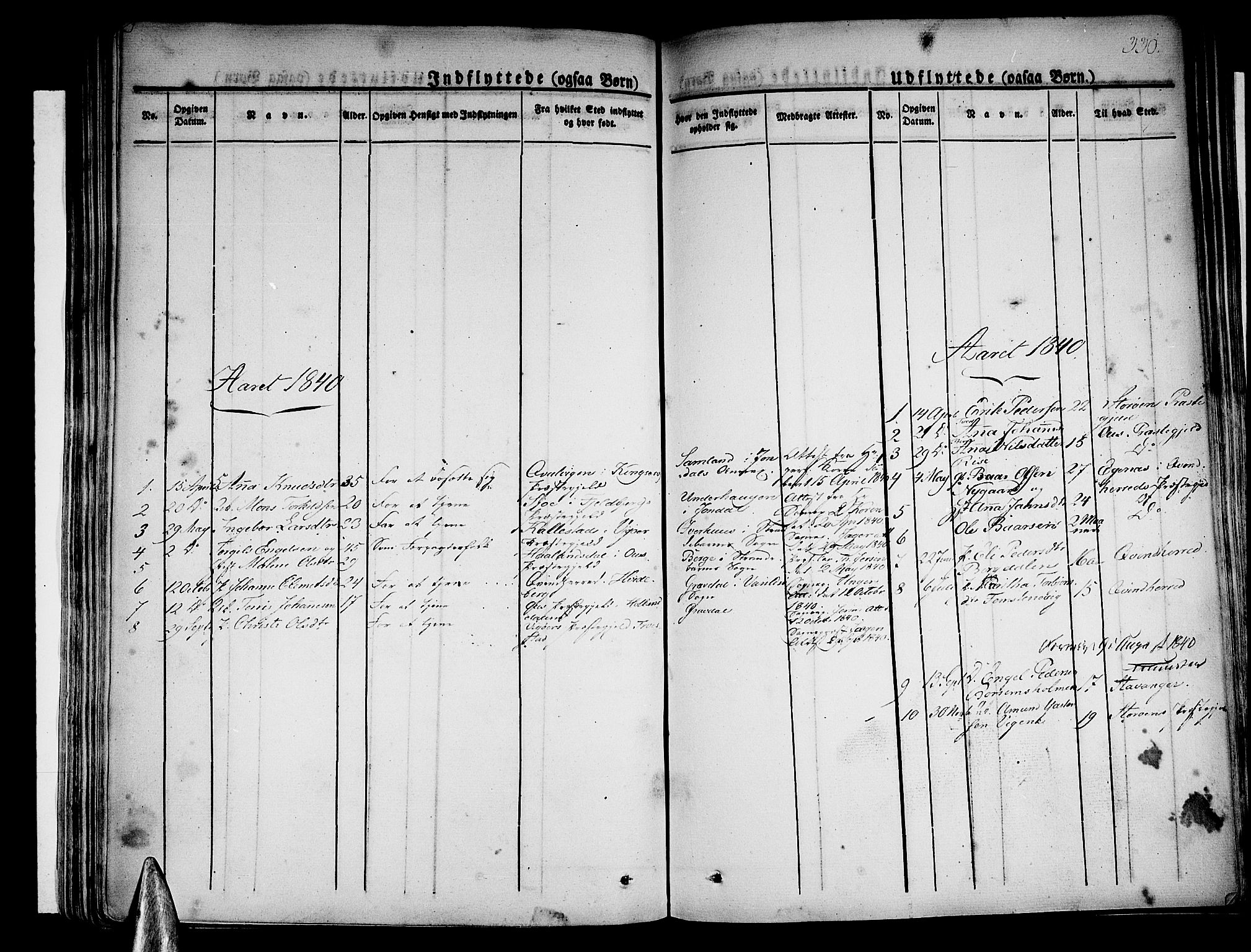 Strandebarm sokneprestembete, AV/SAB-A-78401/H/Haa: Parish register (official) no. A 6, 1826-1843, p. 330