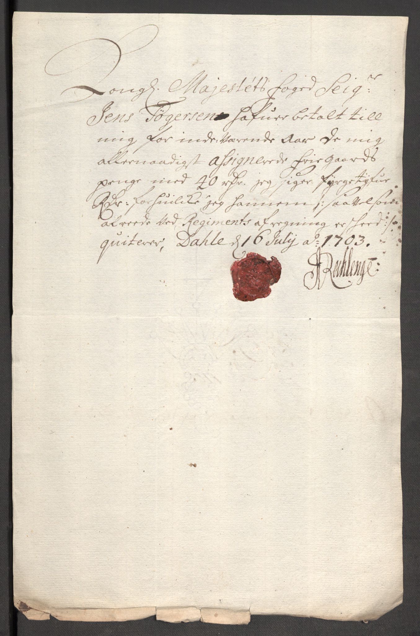 Rentekammeret inntil 1814, Reviderte regnskaper, Fogderegnskap, AV/RA-EA-4092/R53/L3427: Fogderegnskap Sunn- og Nordfjord, 1703, p. 245