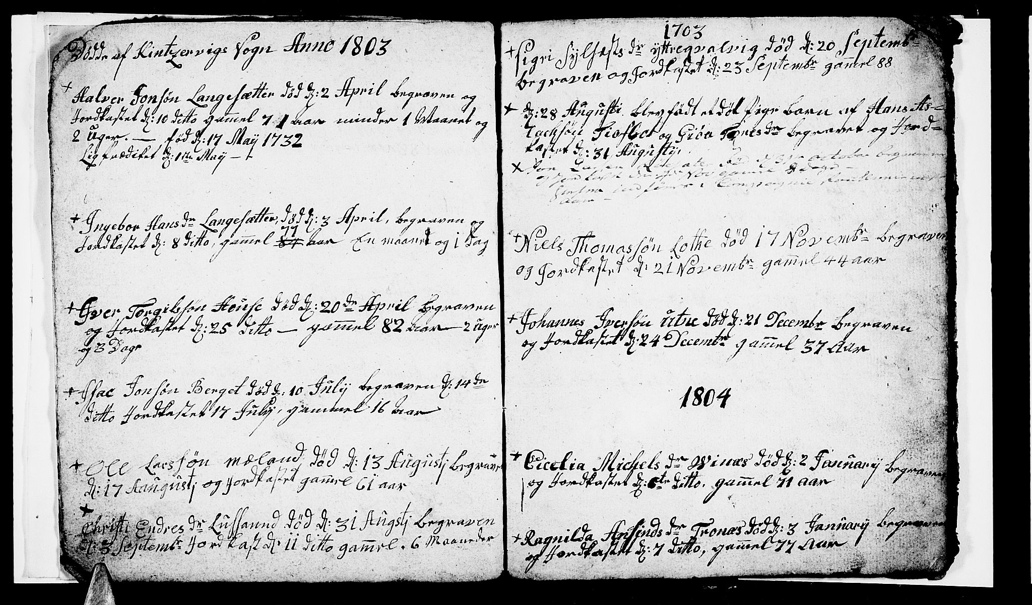Ullensvang sokneprestembete, SAB/A-78701/H/Hab: Parish register (copy) no. A 2, 1803-1804