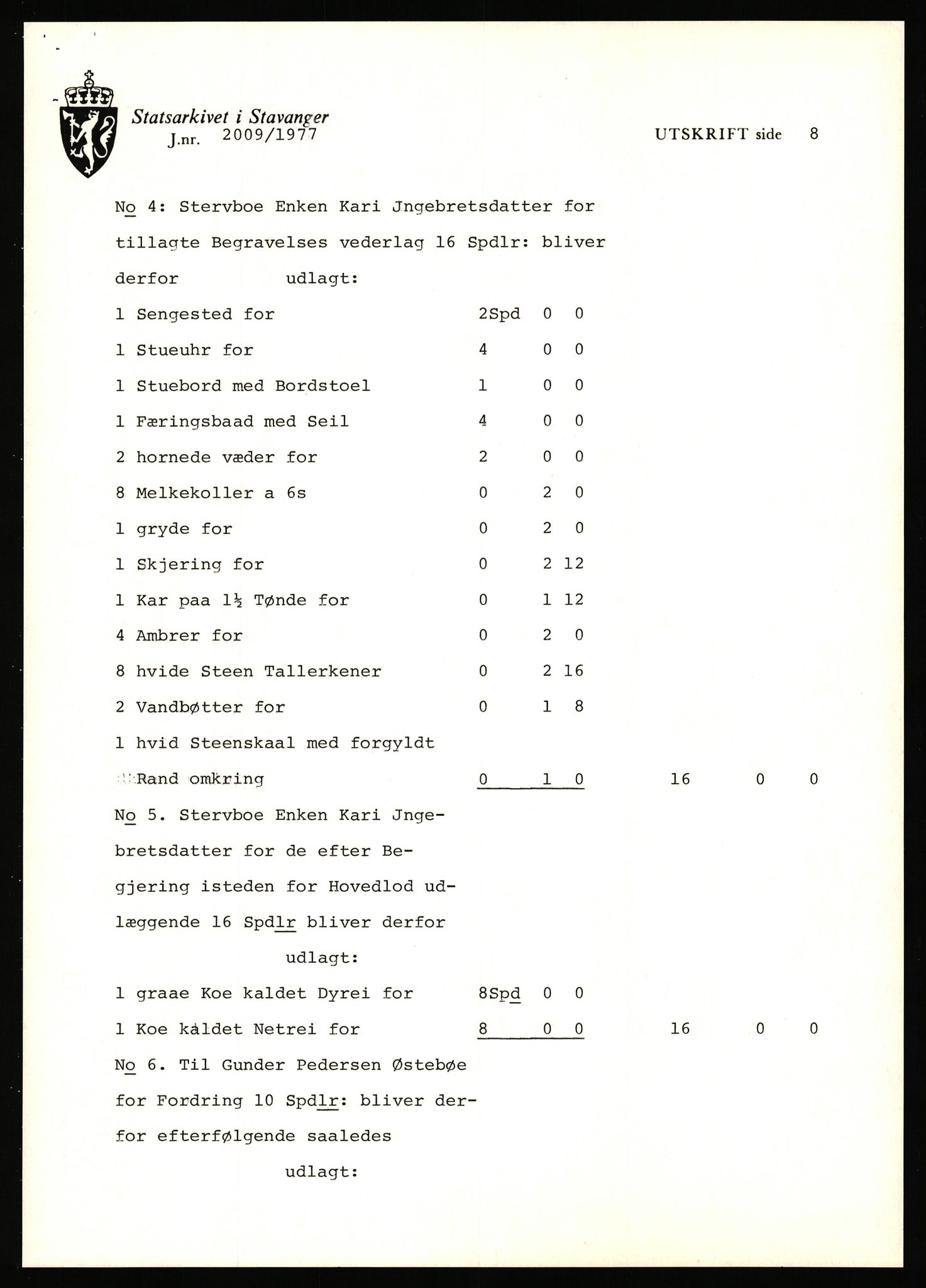 Statsarkivet i Stavanger, SAST/A-101971/03/Y/Yj/L0059: Avskrifter sortert etter gårdsnavn: Mo - Musland, 1750-1930, p. 306