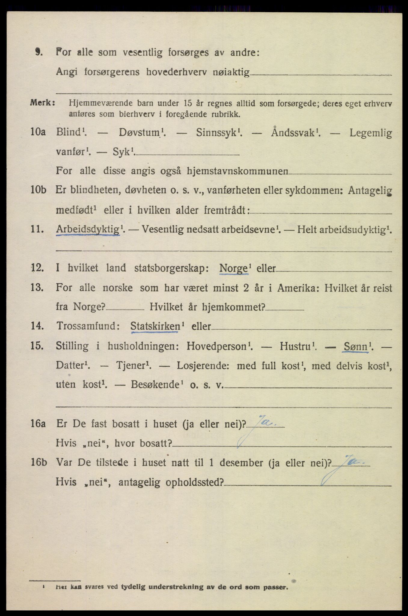 SAK, 1920 census for Søgne, 1920, p. 2004