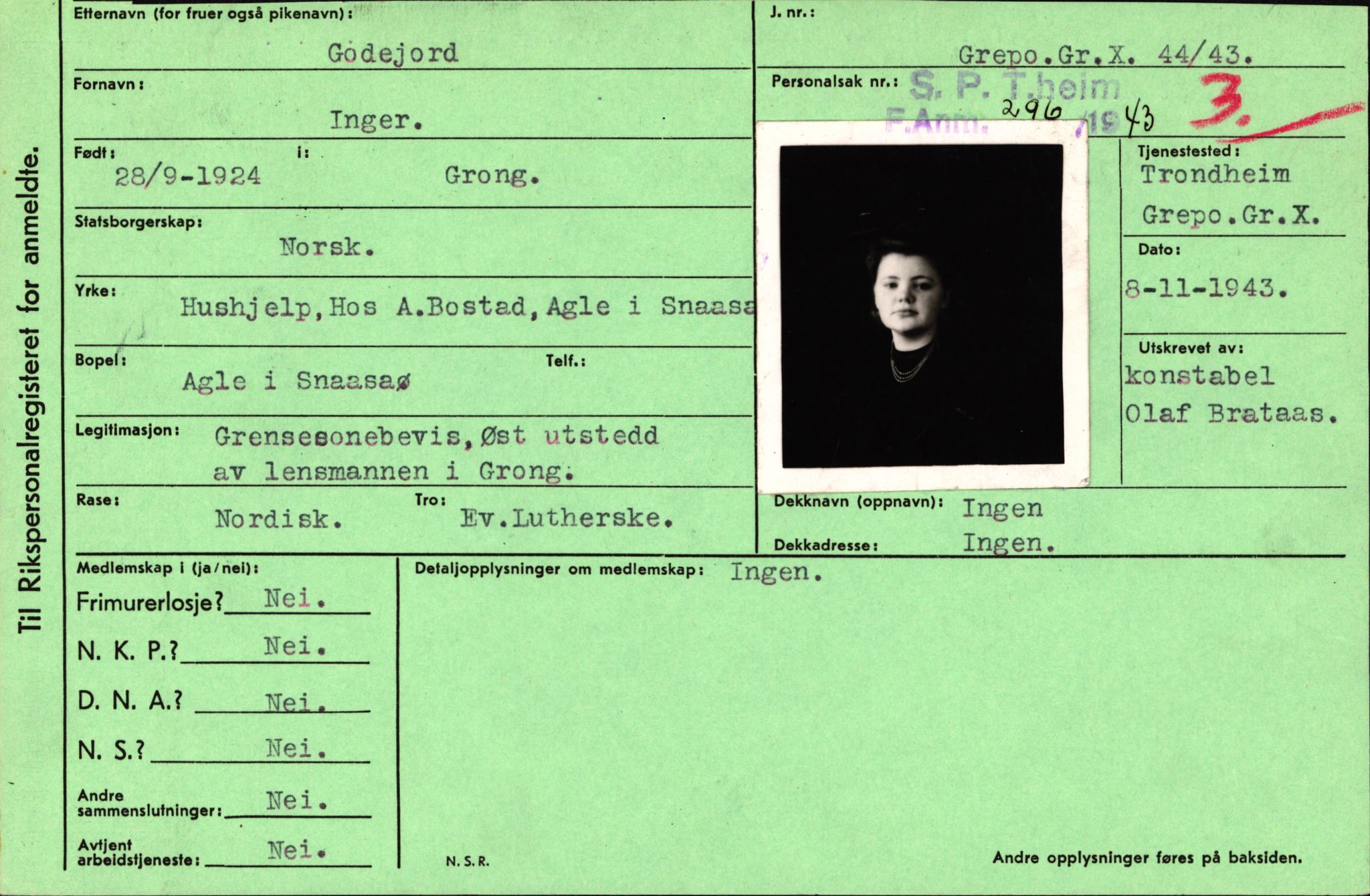 Statspolitiet - Hovedkontoret / Osloavdelingen, AV/RA-S-1329/C/Ca/L0005: Furali - Hamula, 1943-1945, p. 1341