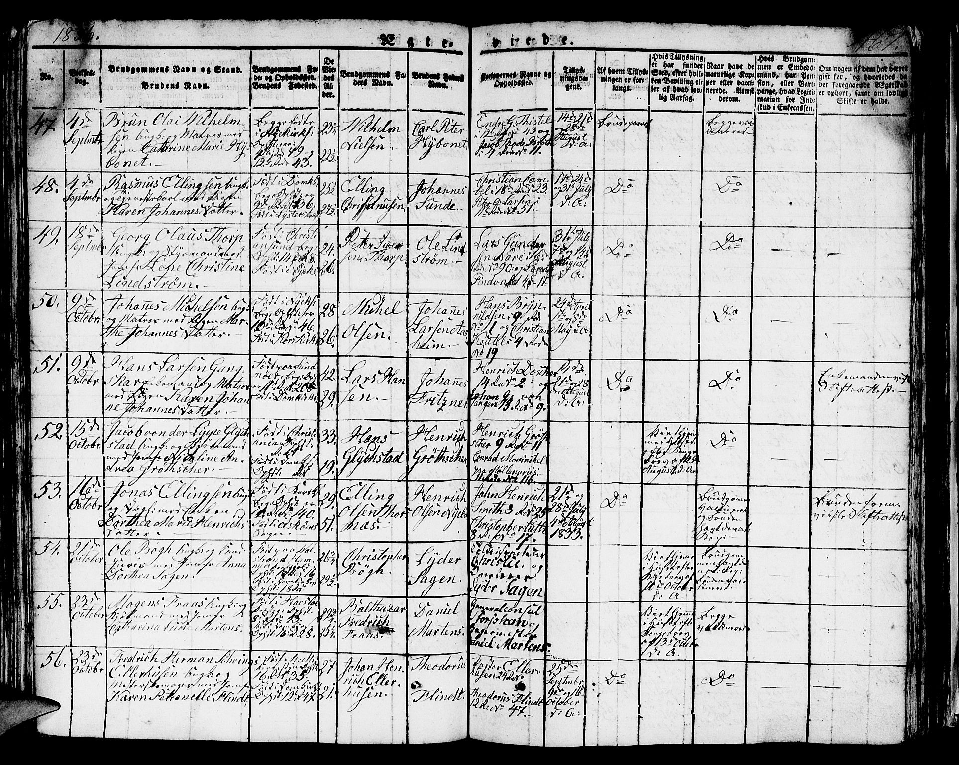 Domkirken sokneprestembete, AV/SAB-A-74801/H/Hab/L0002: Parish register (copy) no. A 2, 1821-1839, p. 467