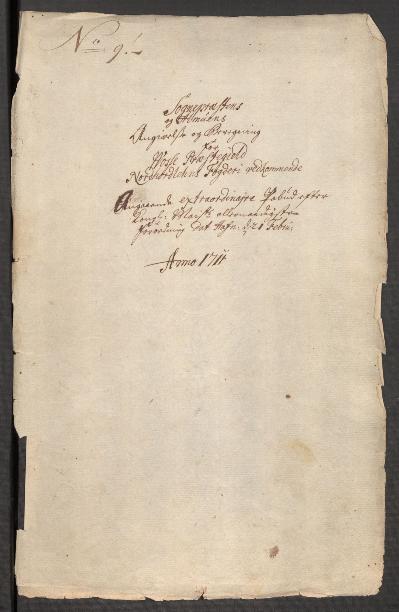 Rentekammeret inntil 1814, Reviderte regnskaper, Fogderegnskap, RA/EA-4092/R51/L3193: Fogderegnskap Nordhordland og Voss, 1711, p. 378