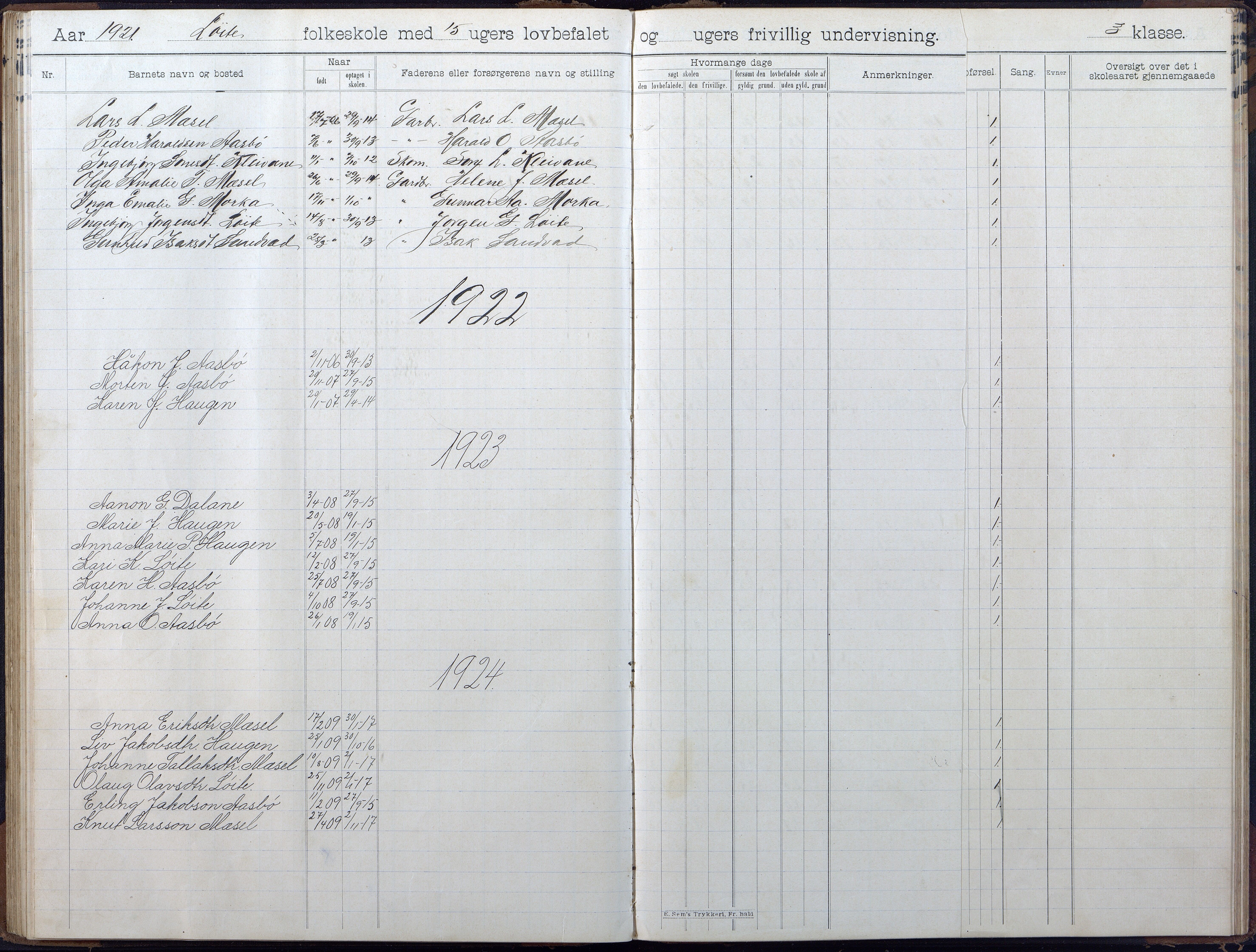 Gjerstad Kommune, Løite Skole, AAKS/KA0911-550c/F02/L0002: Skoleprotokoll, 1903-1921