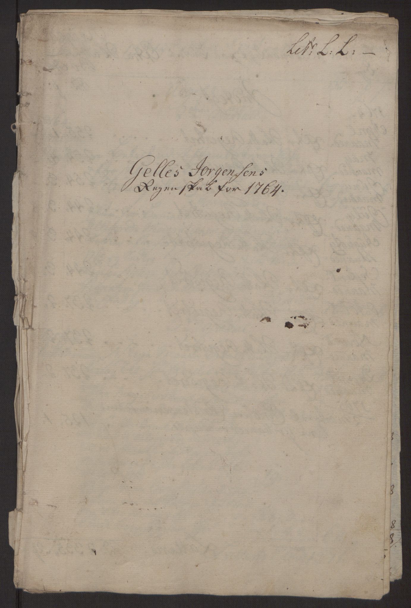 Rentekammeret inntil 1814, Reviderte regnskaper, Byregnskaper, RA/EA-4066/R/Rp/L0368/0001: [P21] Kontribusjonsregnskap / Ekstraskatt, 1764, p. 57