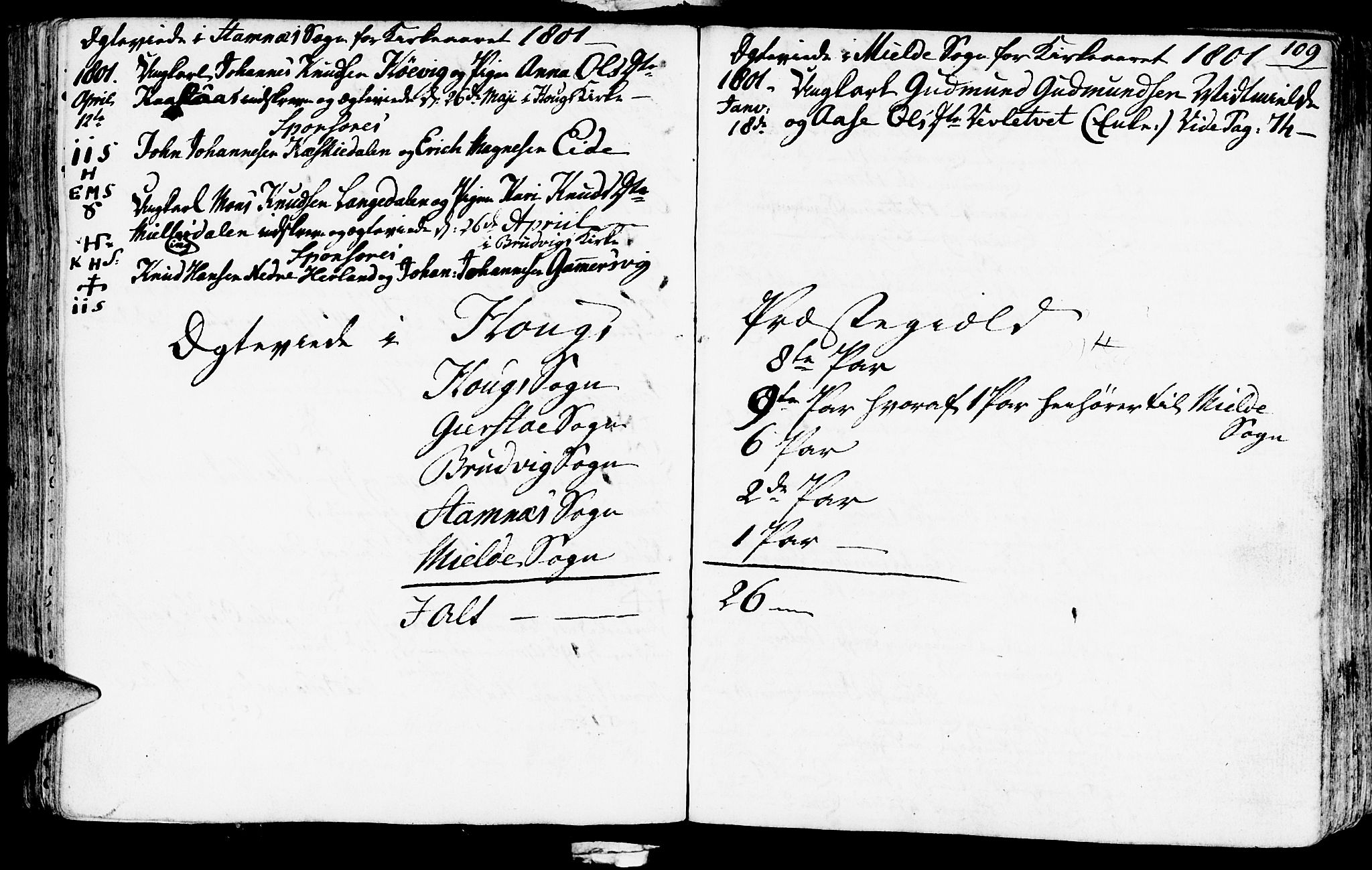 Haus sokneprestembete, AV/SAB-A-75601/H/Haa: Parish register (official) no. A 11, 1796-1816, p. 109