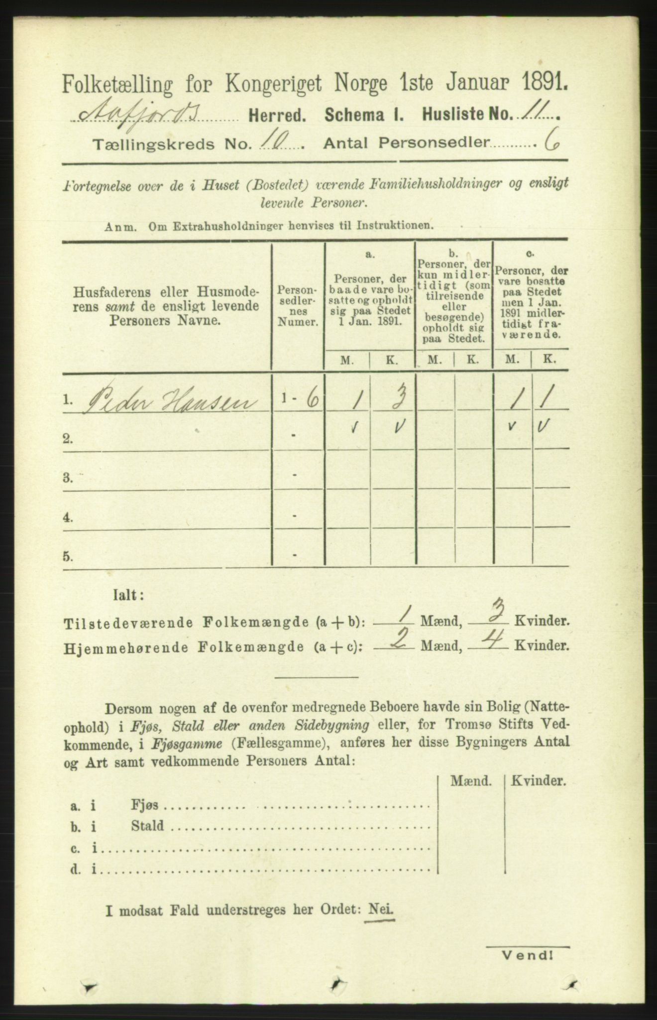 RA, 1891 census for 1630 Åfjord, 1891, p. 2929