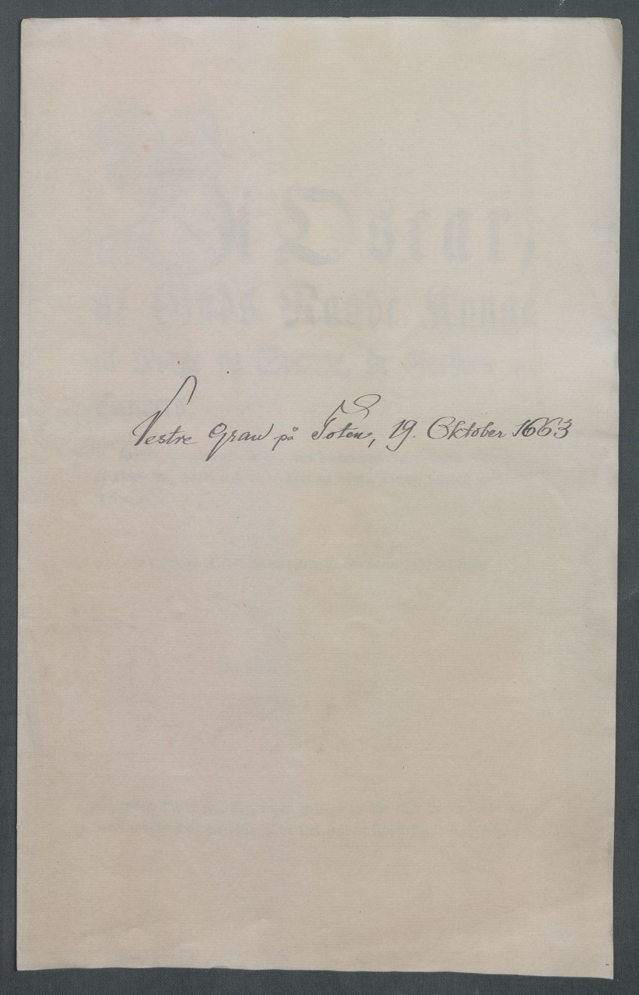 Riksarkivets diplomsamling, AV/RA-EA-5965/F02/L0169: Dokumenter, 1661-1663, p. 225
