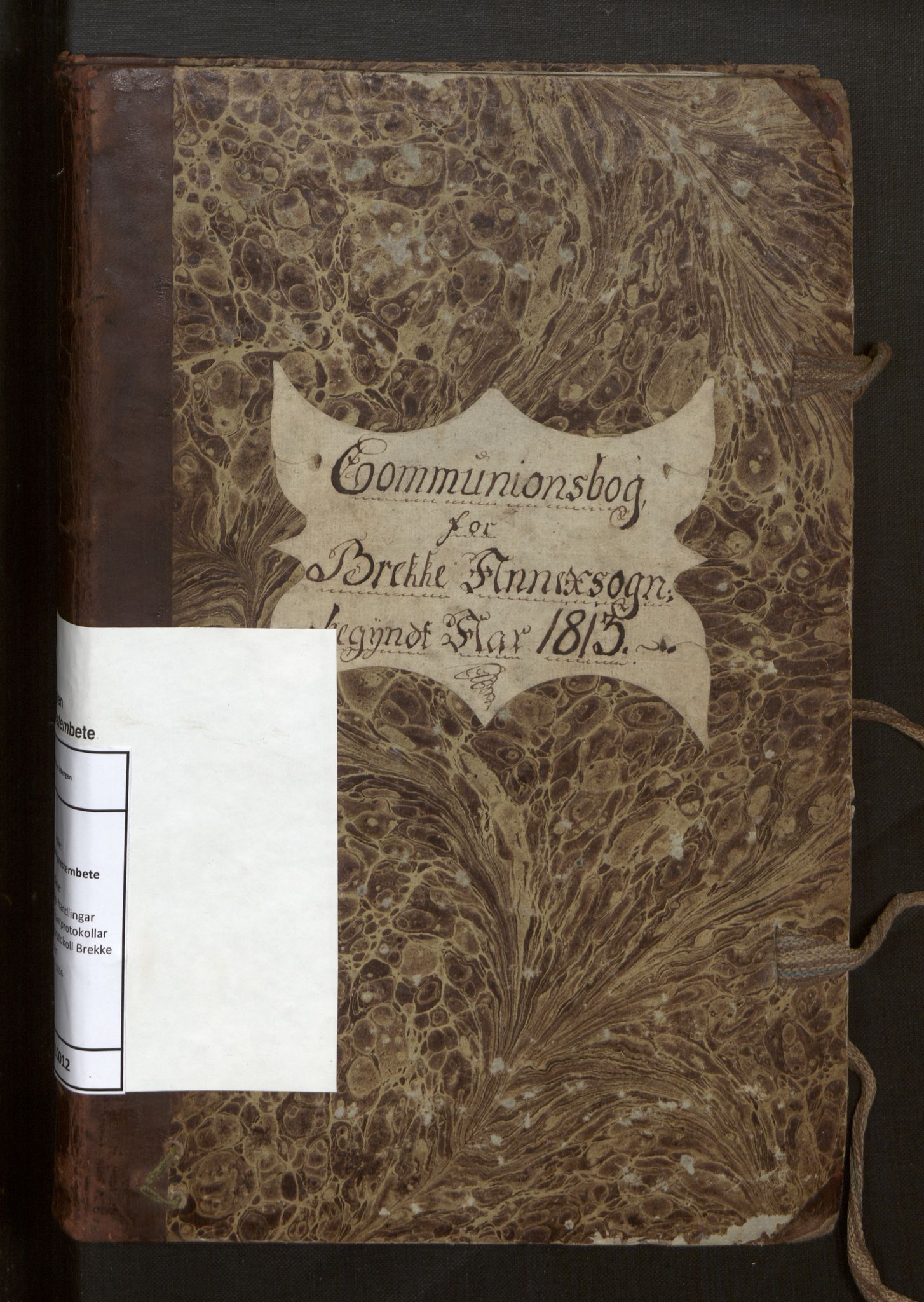 Gulen sokneprestembete, SAB/A-80201/H/Hb/L0012: Communicants register no. 12, 1813-1836