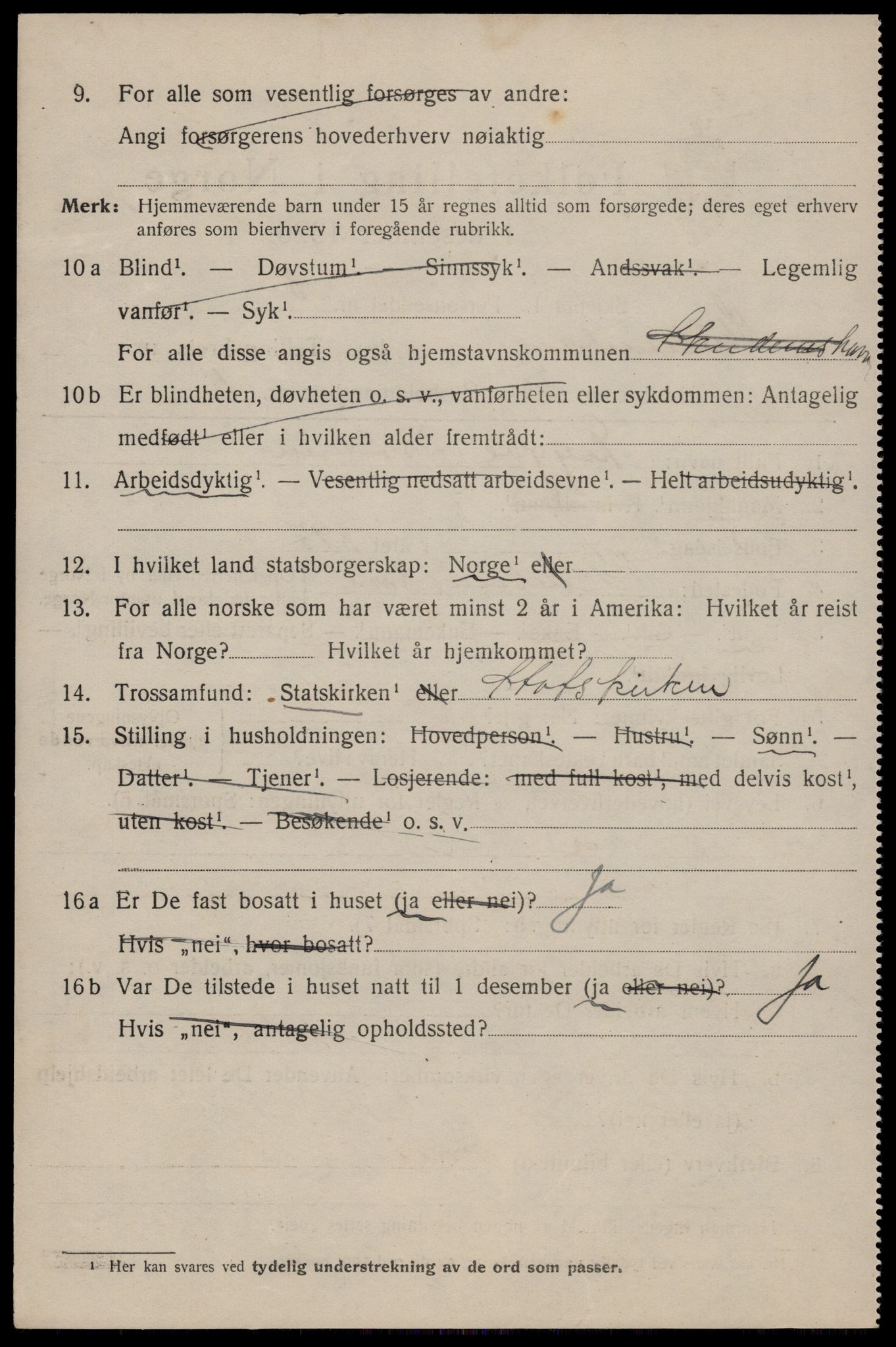 SAST, 1920 census for Skudeneshavn, 1920, p. 1383