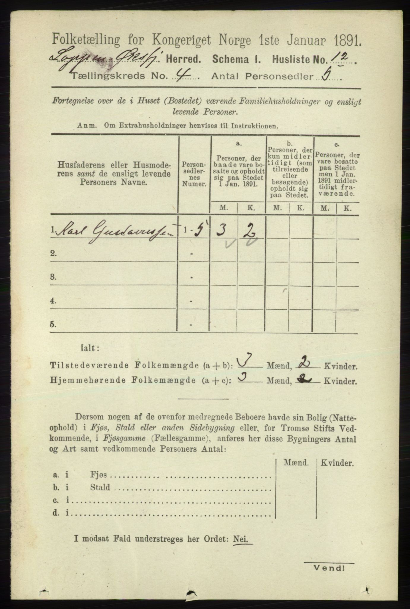 RA, 1891 census for 2014 Loppa, 1891, p. 828